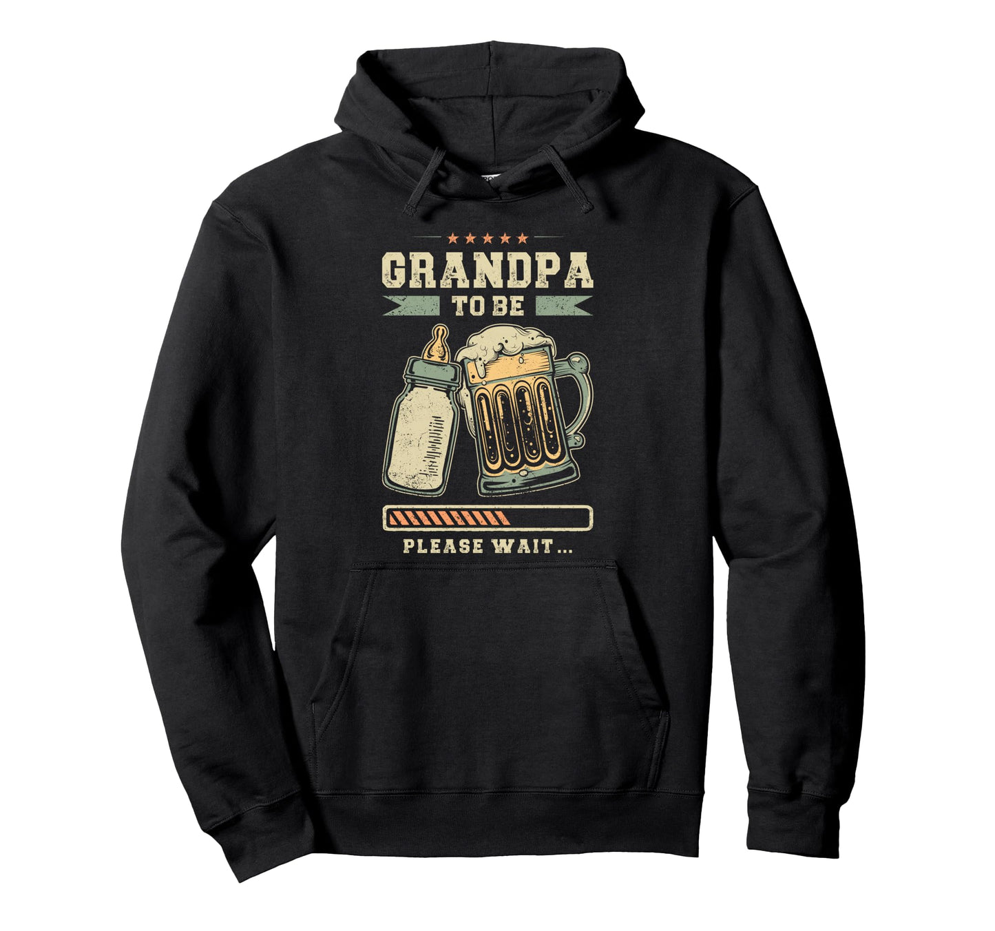 Grandpa To Be Announcement Hoodie - Fun Novelty Design for Adults - T-Shirt, Sweatshirt, Hoodie