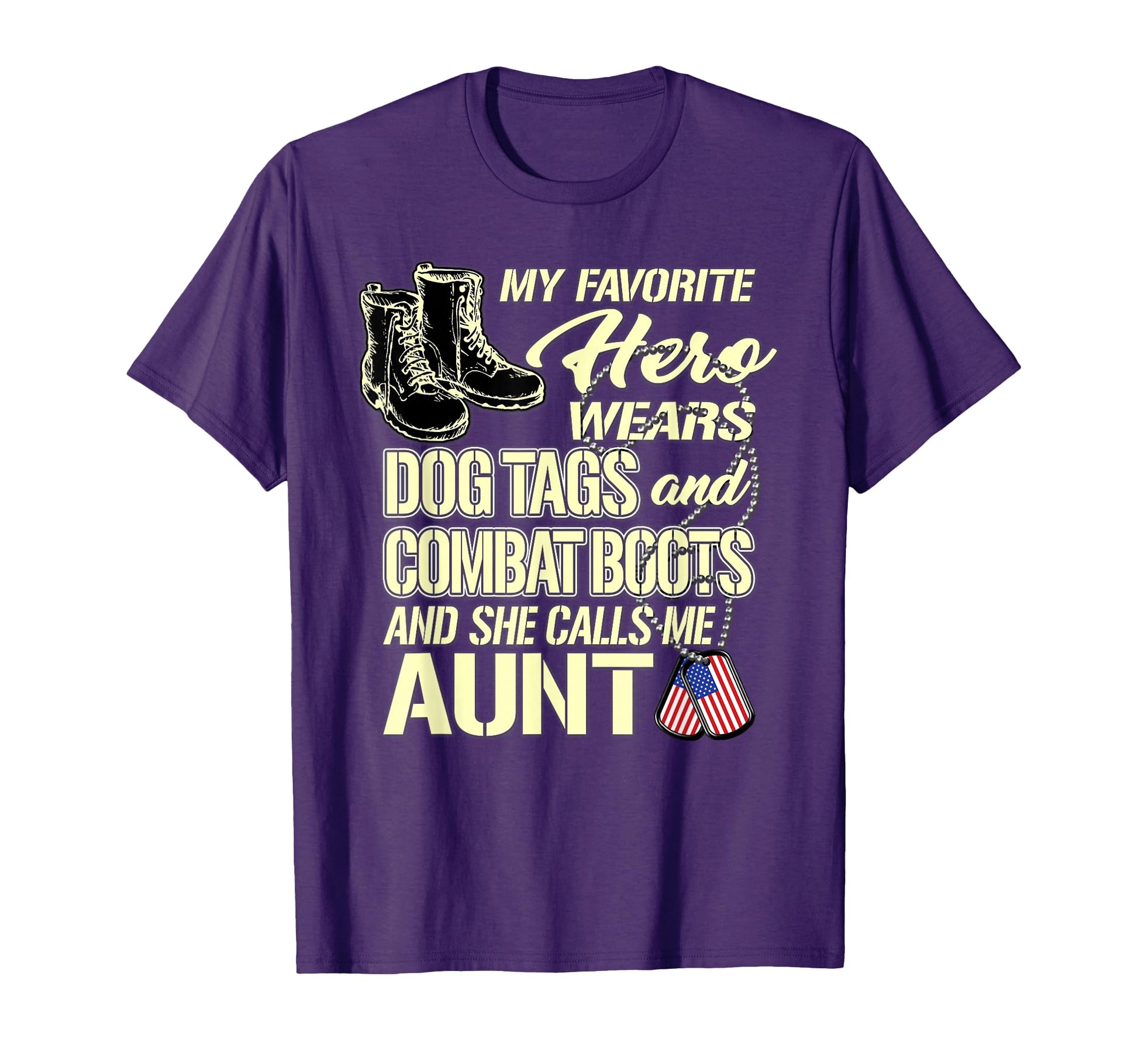 My Niece Wears Dog Tags And Combat T-Shirt - Aesthetic Graphic Unisex - T-Shirt, Sweatshirt, Hoodie