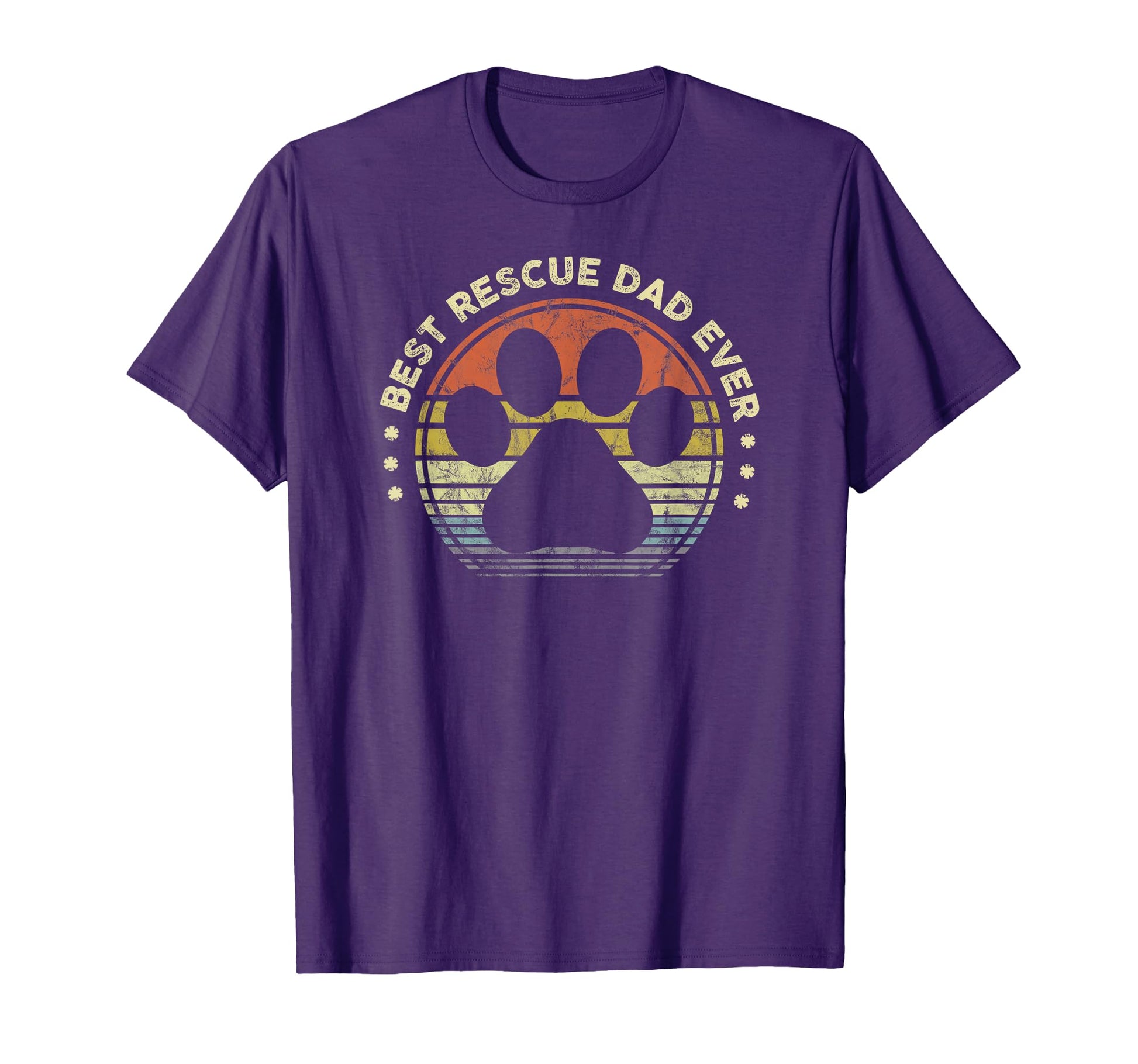 Best Rescue Dad Ever Mens Dog Cat Lover T-Shirt - Trendy Graphic Men Women - T-Shirt, Sweatshirt, Hoodie