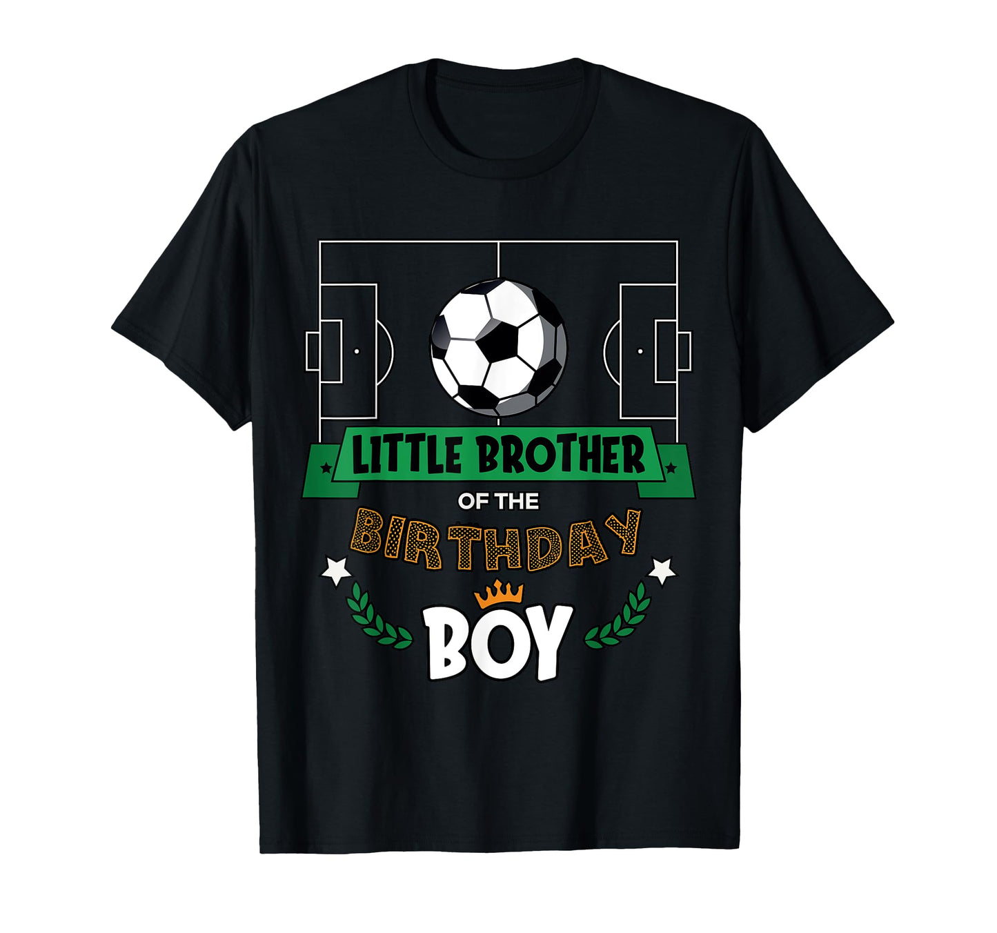 Little Brother Birthday Soccer Matching T-Shirt - Aesthetic Graphic Unisex - T-Shirt, Sweatshirt, Hoodie