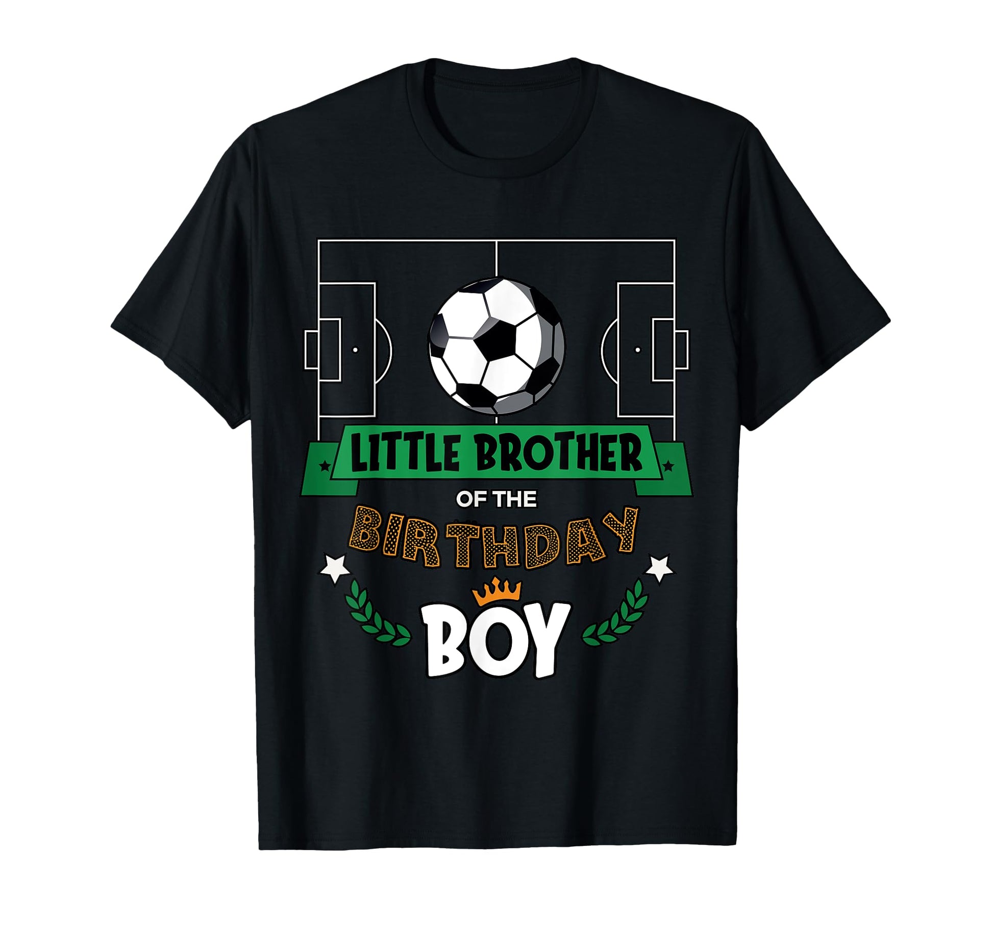 Little Brother Birthday Soccer Matching T-Shirt - Aesthetic Graphic Unisex - T-Shirt, Sweatshirt, Hoodie