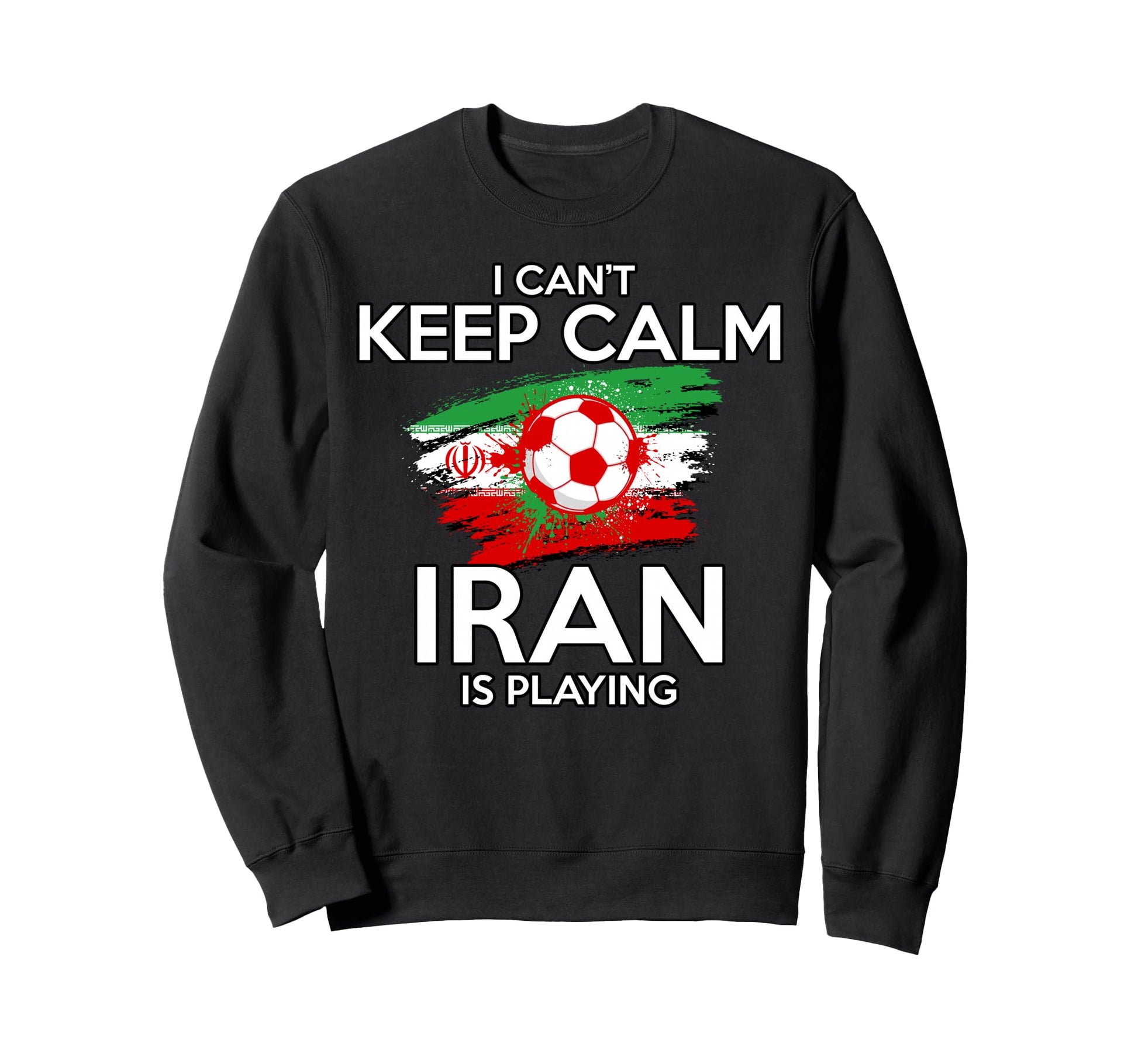 Iran Football Fan Soccer Game Sweatshirt - Fun Novelty Design for Adults - T-Shirt, Sweatshirt, Hoodie