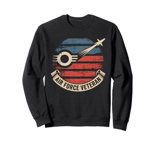 Air Force Veteran Us American Sweatshirt - Streetwear Style for Adults - T-Shirt, Sweatshirt, Hoodie