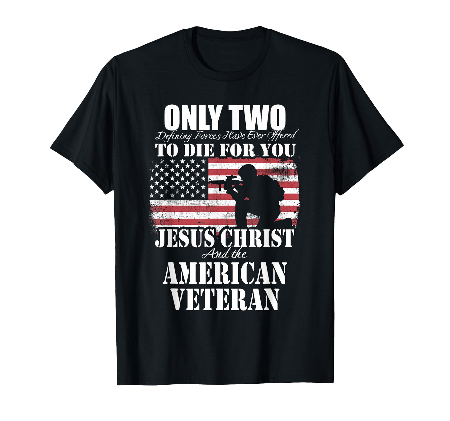 Two Died You Jesus And American T-Shirt - Custom Art Print for Adults - T-Shirt, Sweatshirt, Hoodie