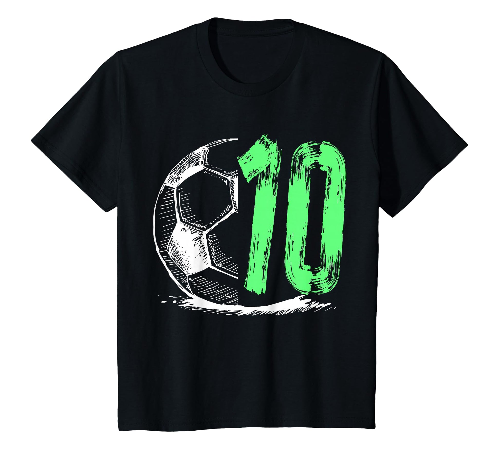 Football 10 Years Old Birthday Party T-Shirt - Aesthetic Graphic Unisex - T-Shirt, Sweatshirt, Hoodie