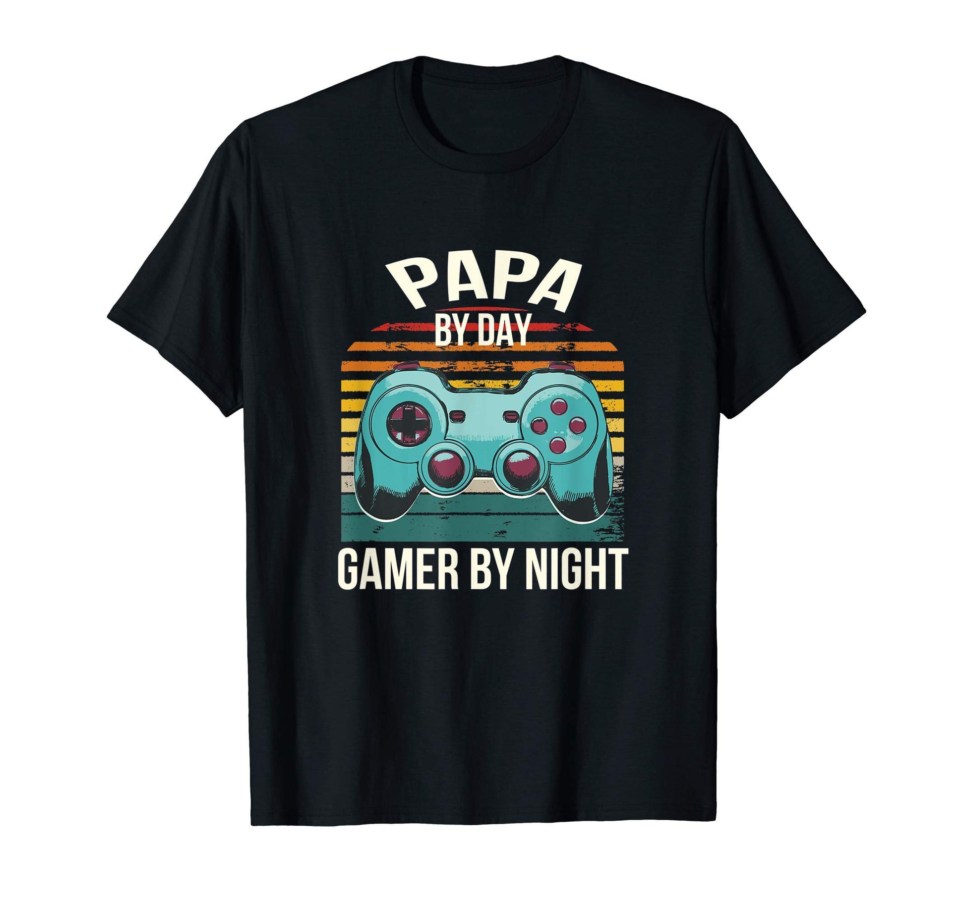 Papa Day Gamer Night Dad Gaming Gaming T-Shirt - Trendy Graphic for Adults - T-Shirt, Sweatshirt, Hoodie