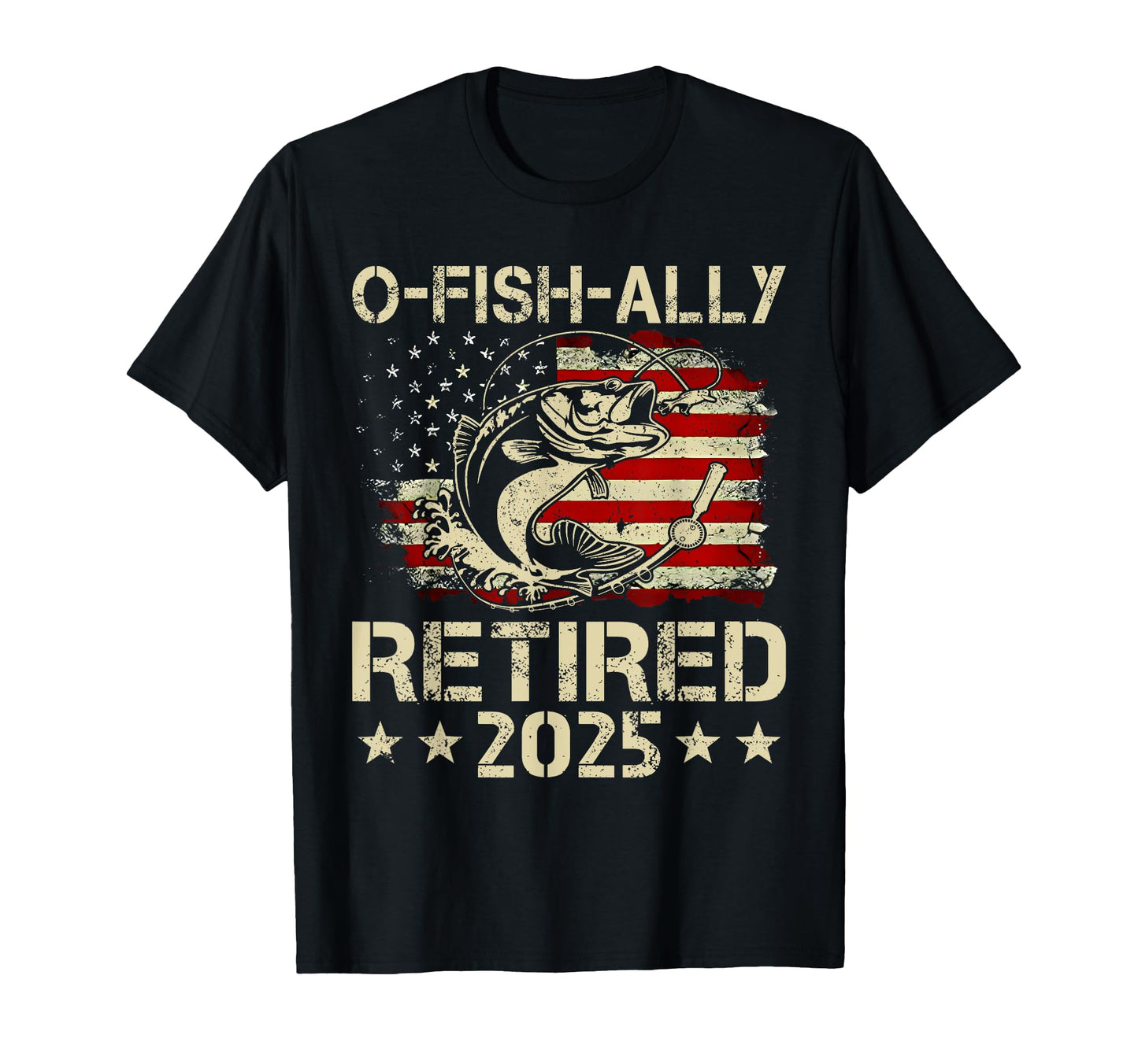 Ofishally Retired Fishing Retirement T-Shirt - Custom Art Print Men Women - T-Shirt, Sweatshirt, Hoodie