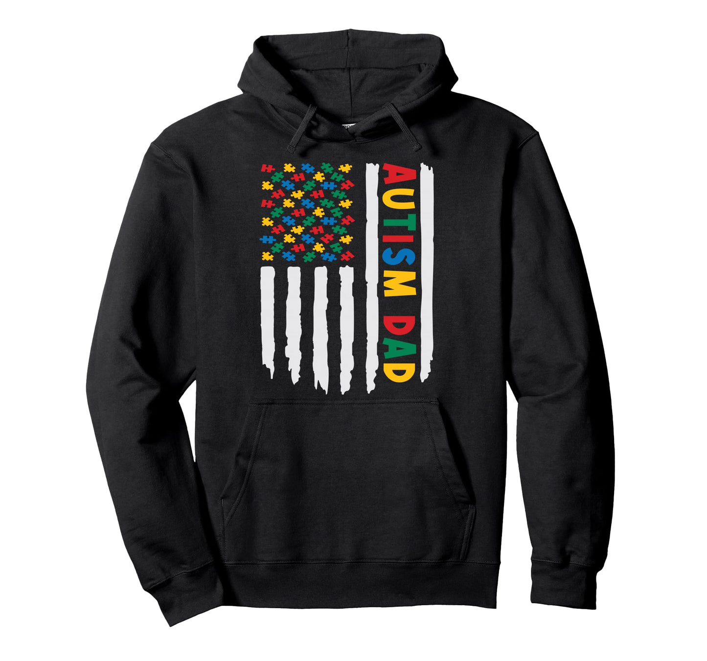 Autism Awareness Day Dad Autistic Us Hoodie - Minimalist Print for Adults - T-Shirt, Sweatshirt, Hoodie