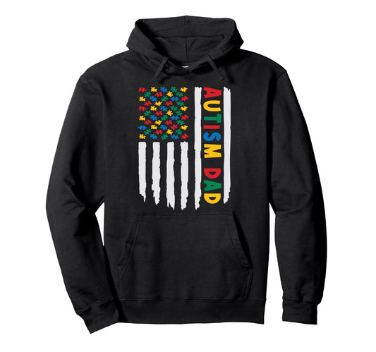 Autism Awareness Day Dad Autistic Us Hoodie - Minimalist Print for Adults - T-Shirt, Sweatshirt, Hoodie