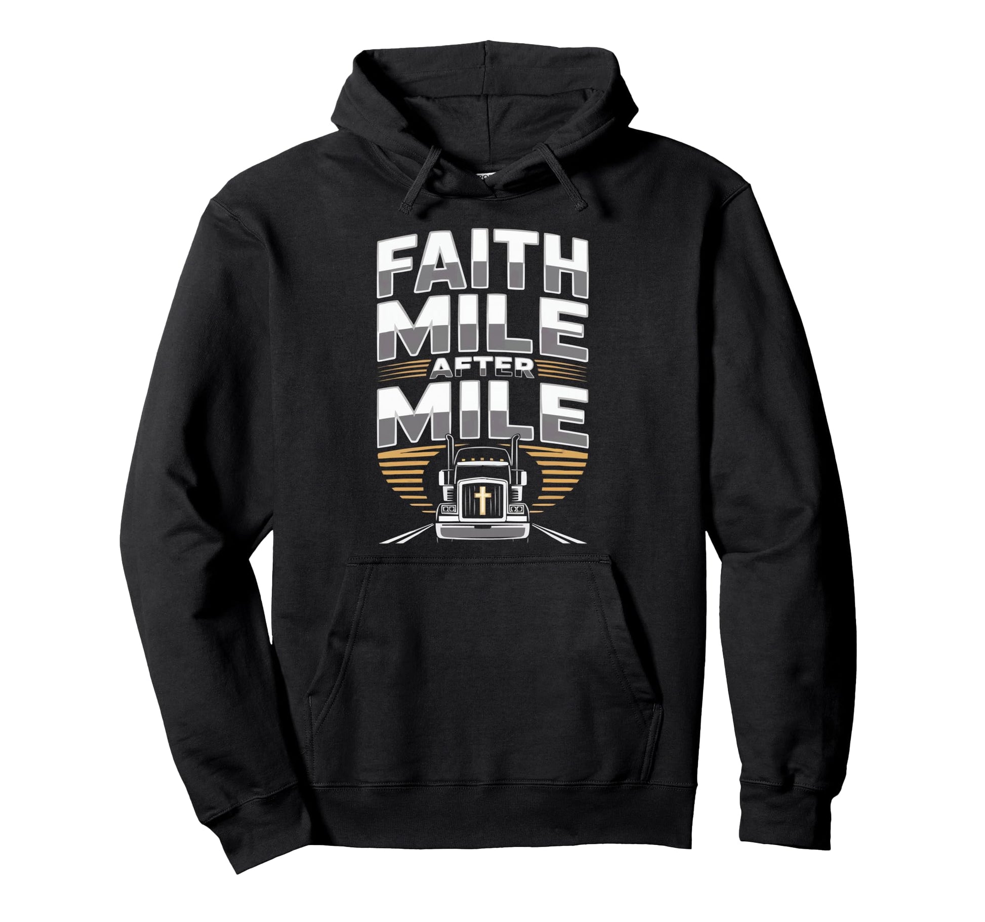 Christian Truck Driver Trucker Hoodie - Aesthetic Graphic Men Women - T-Shirt, Sweatshirt, Hoodie