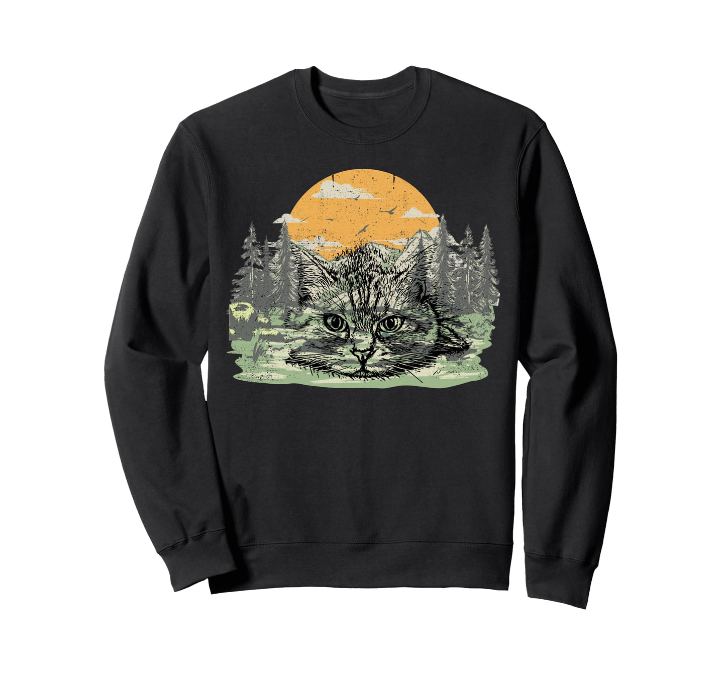 Cat Cat Motifs Cat Cat Owner Cat Sweatshirt - Aesthetic Graphic for Adults - T-Shirt, Sweatshirt, Hoodie