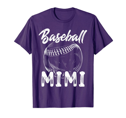 Baseball Mimi Family Matching Players Team T-Shirt - Trendy Graphic Unisex - T-Shirt, Sweatshirt, Hoodie