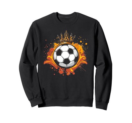 Awesome Soccer Ball Fit King Sweatshirt - Novelty Apparel for Adults - T-Shirt, Sweatshirt, Hoodie