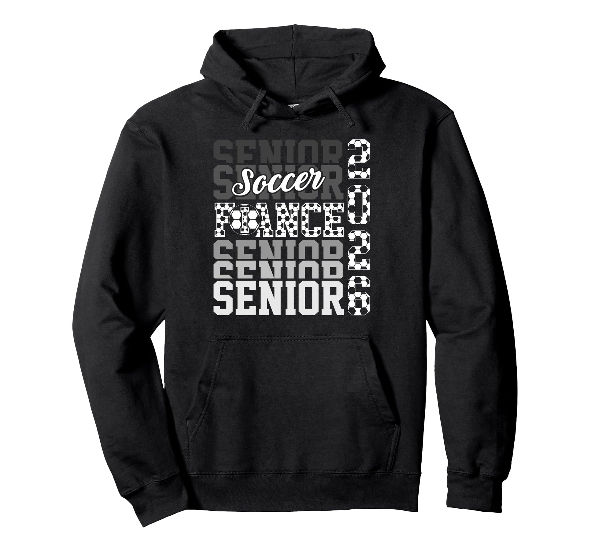 2026 Soccer Senior Fiance Graduation Hoodie - Fun Novelty Design Unisex - T-Shirt, Sweatshirt, Hoodie