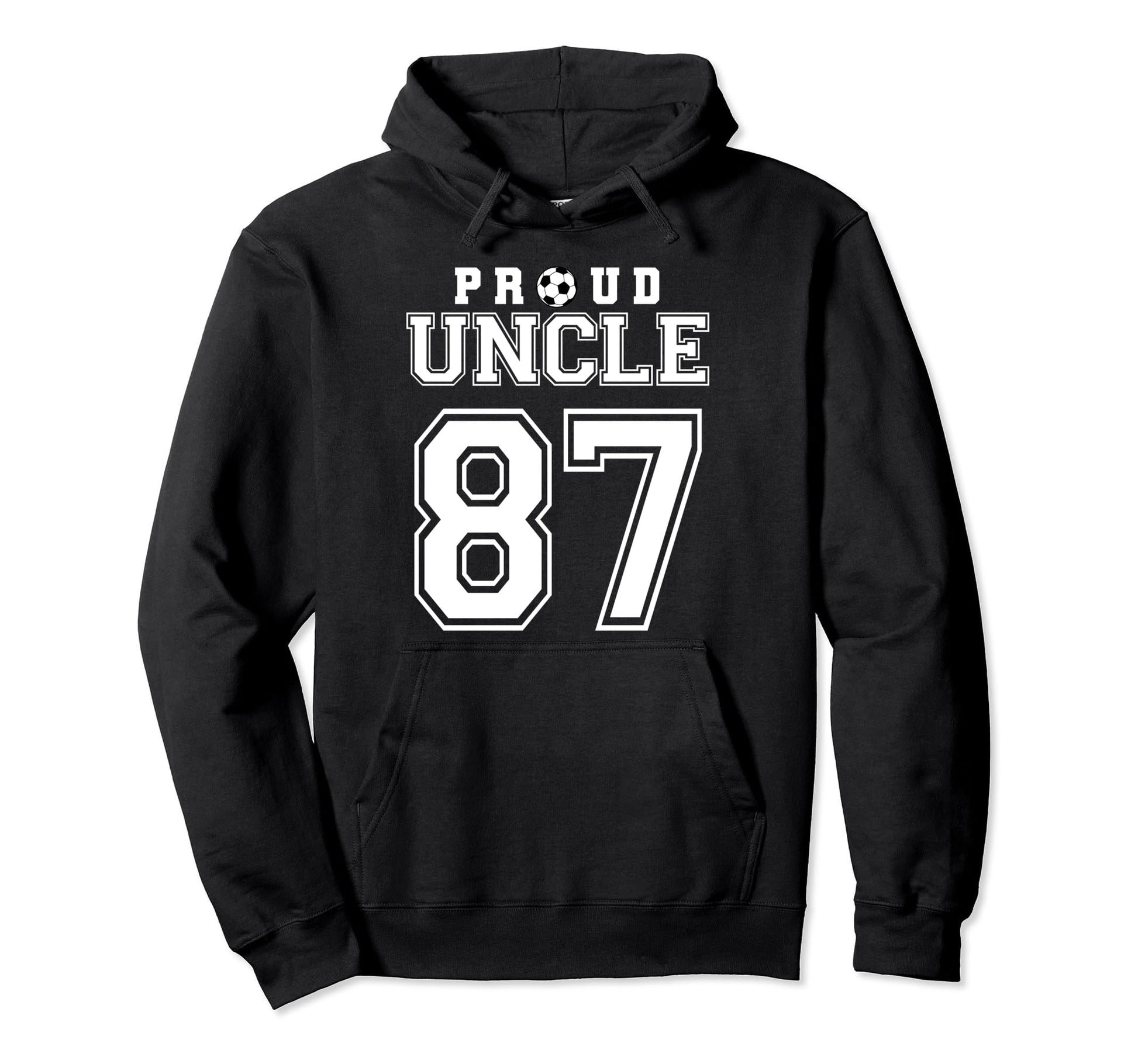 Number 87 Custom Proud Soccer Futbol Uncle Hoodie - Graphic Print Unisex - T-Shirt, Sweatshirt, Hoodie
