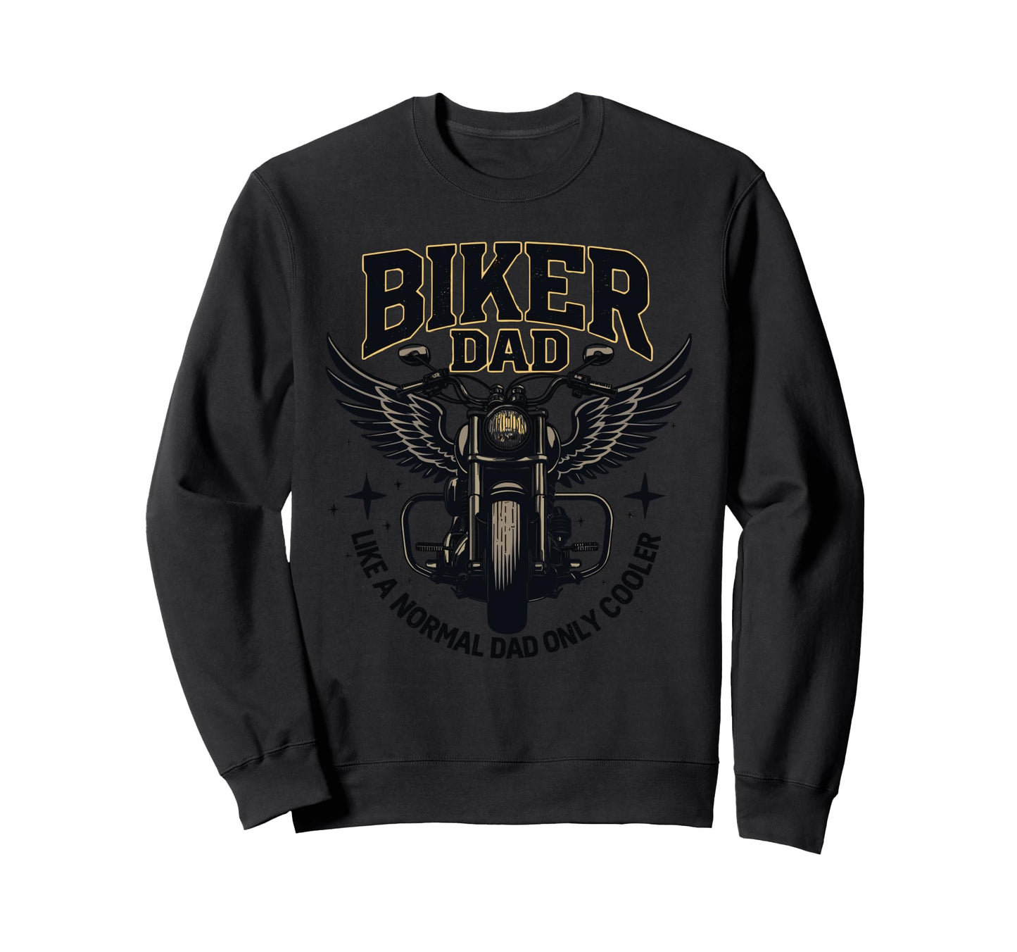 Father Rider Biker Dad Fathers Sweatshirt - Minimalist Print for Adults - T-Shirt, Sweatshirt, Hoodie