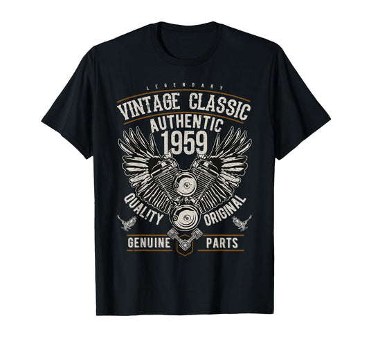 63Rd Birthday Gifts Biker Motorcycle T-Shirt - Aesthetic Graphic Unisex - T-Shirt, Sweatshirt, Hoodie