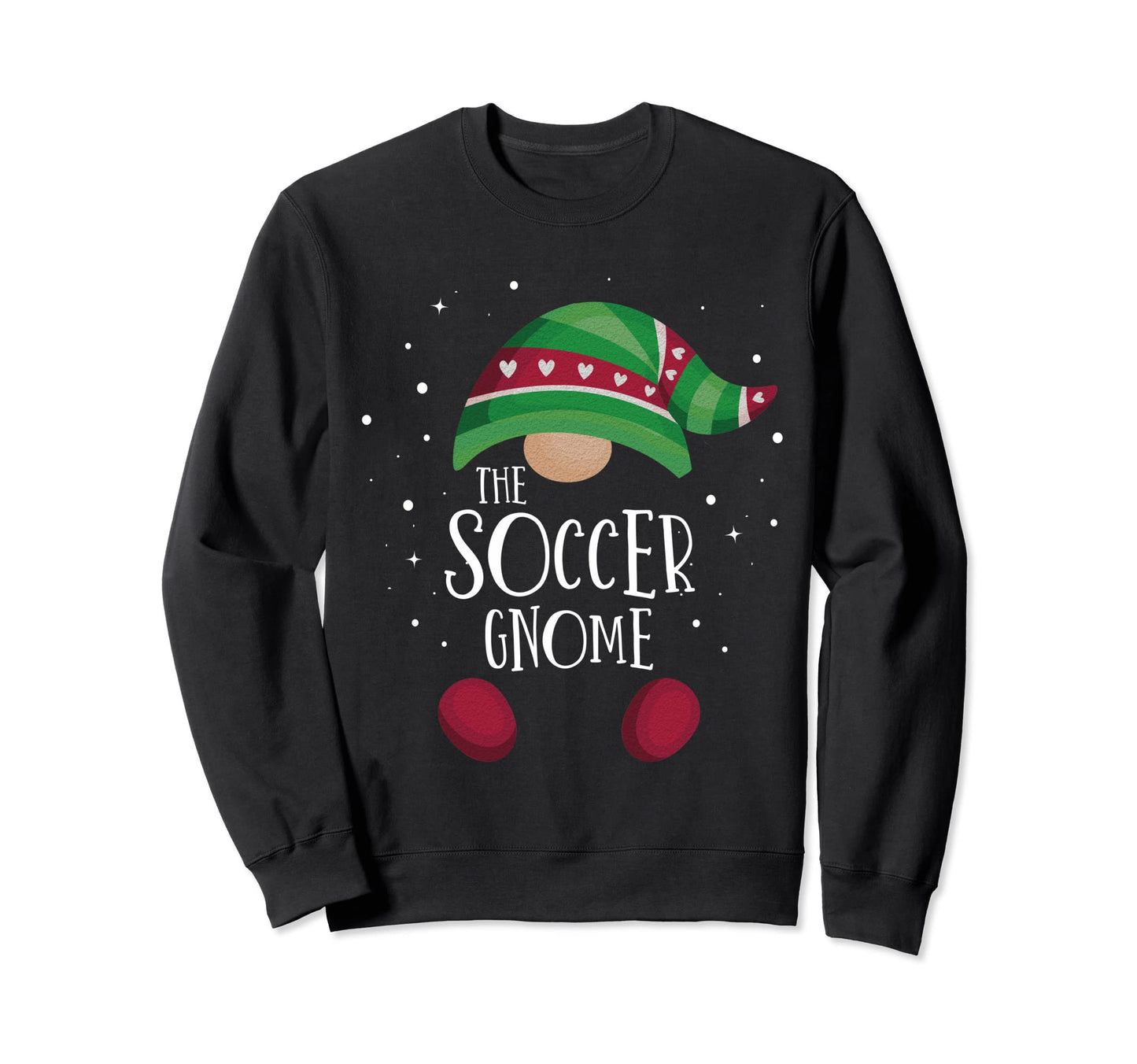 Soccer Gnome Matching Pjs Family Sweatshirt - Graphic Print for Adults - T-Shirt, Sweatshirt, Hoodie