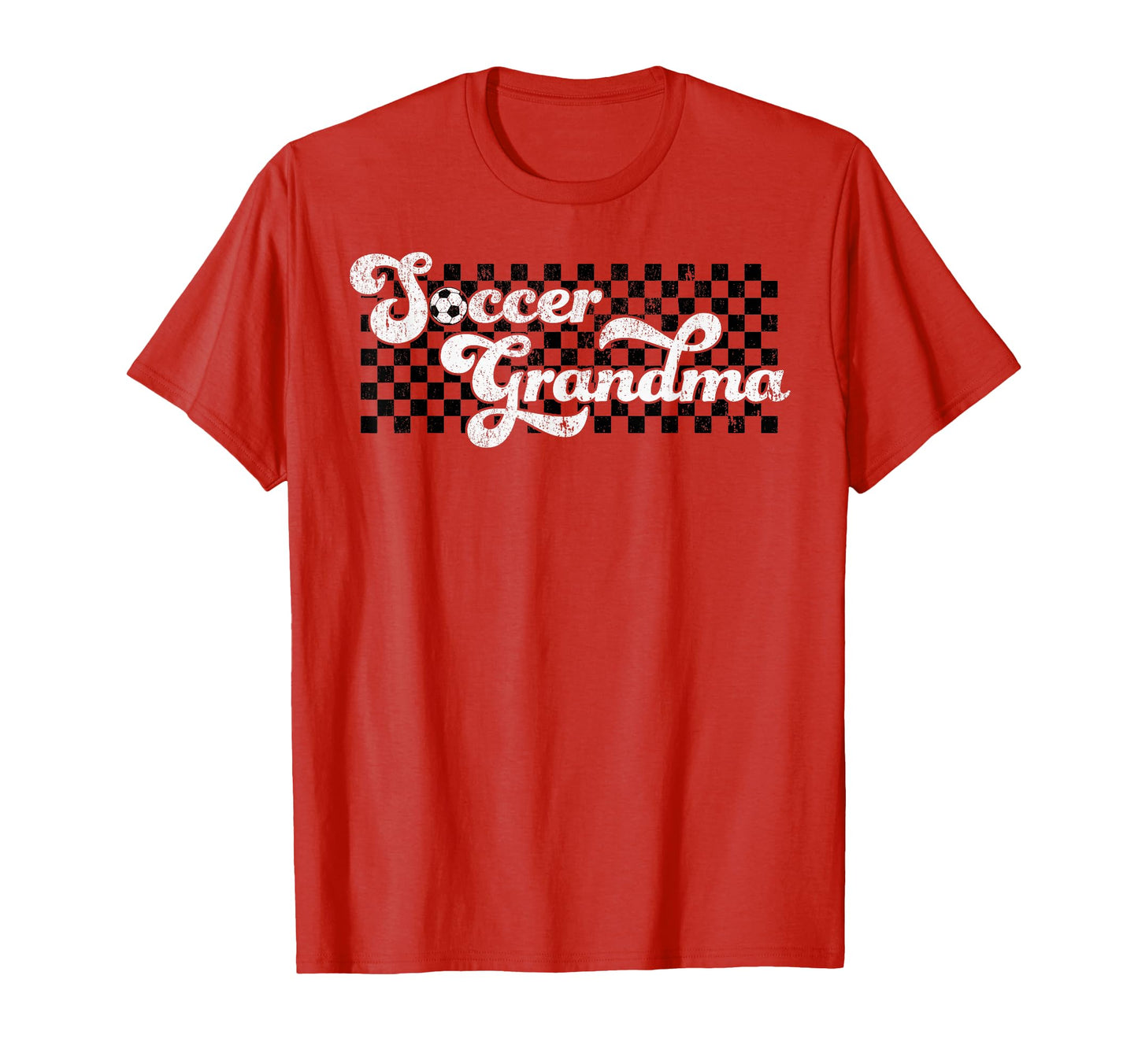 Soccer Grandma Grandmother Checkered T-Shirt - Streetwear Style Men Women - T-Shirt, Sweatshirt, Hoodie