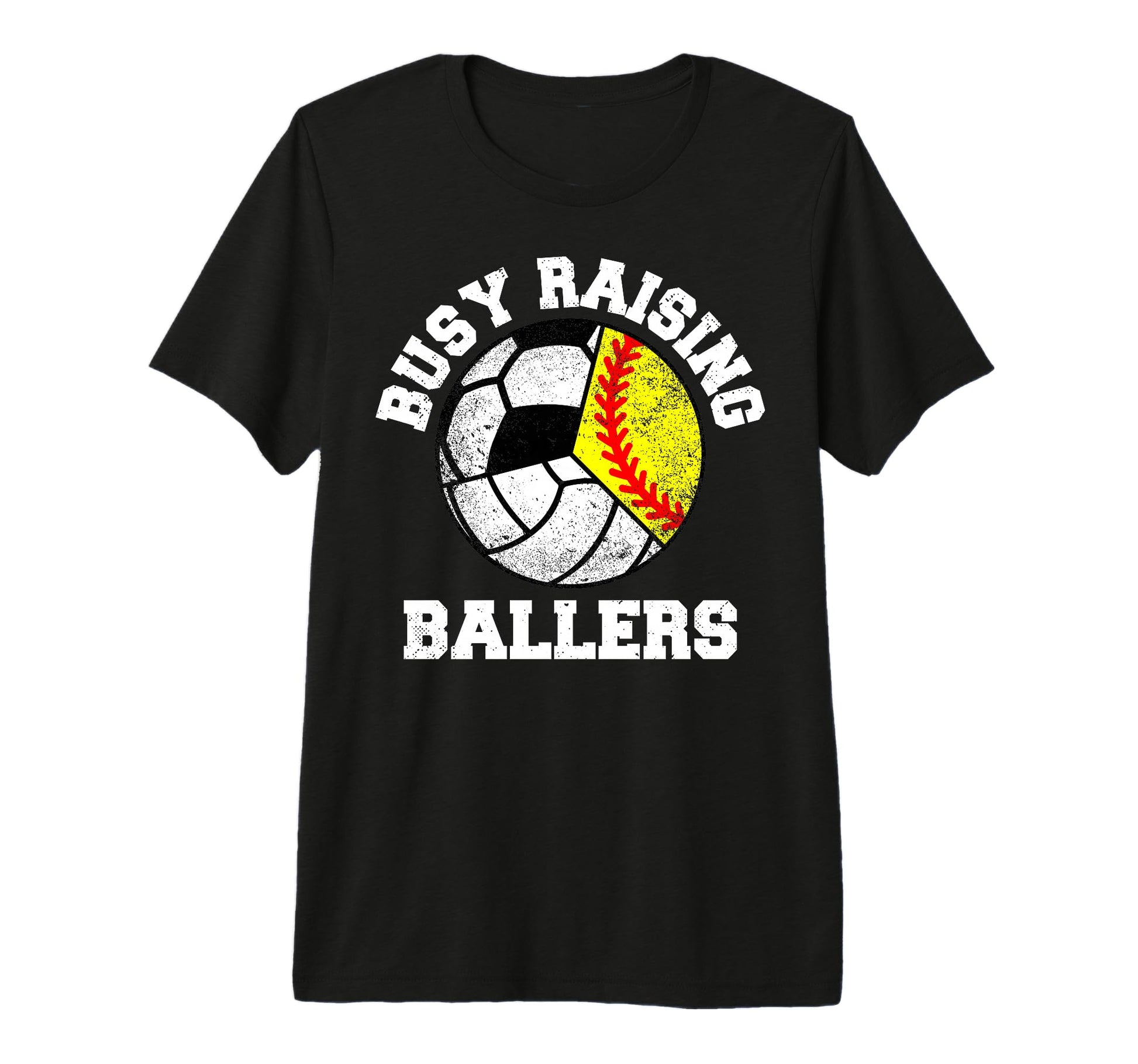 Busy Raising Ballers Funny Softball T-Shirt - Custom Art Print Men Women - T-Shirt, Sweatshirt, Hoodie