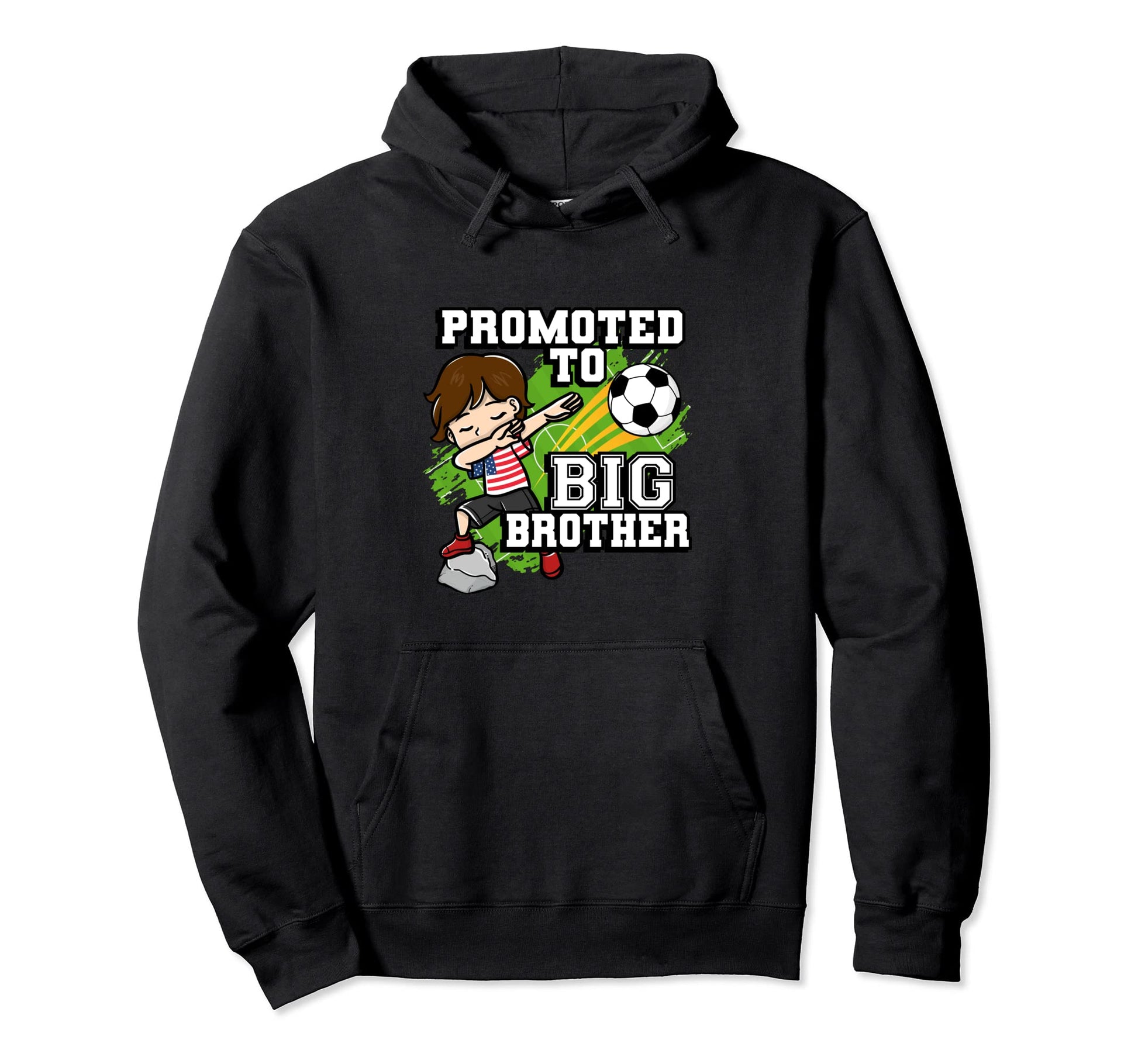 Promoted To Big Brother Soccer Hoodie - Casual Everyday Wear for Adults - T-Shirt, Sweatshirt, Hoodie