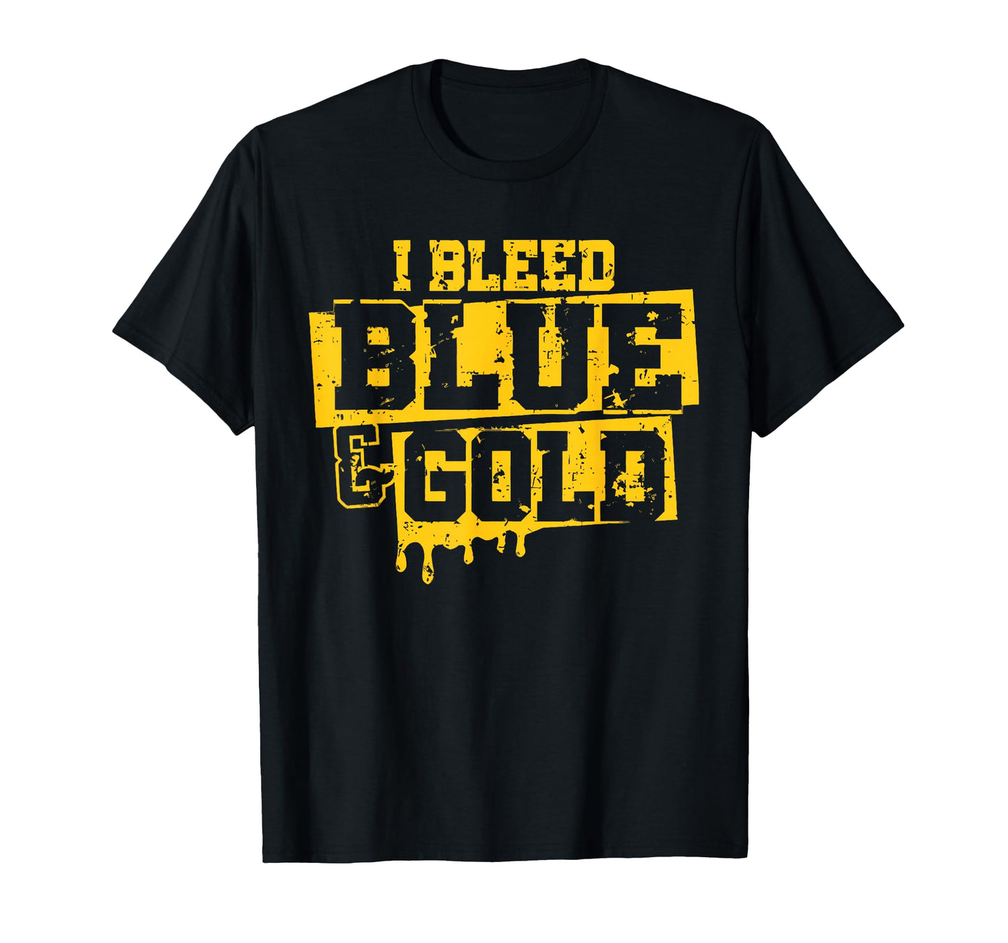 Blue And Gold Spirit Wear High T-Shirt - Casual Everyday Wear for Adults - T-Shirt, Sweatshirt, Hoodie
