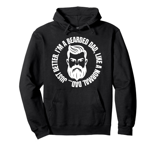 Bearded Dad Mens Beard Funny Hoodie - Casual Everyday Wear for Adults - T-Shirt, Sweatshirt, Hoodie