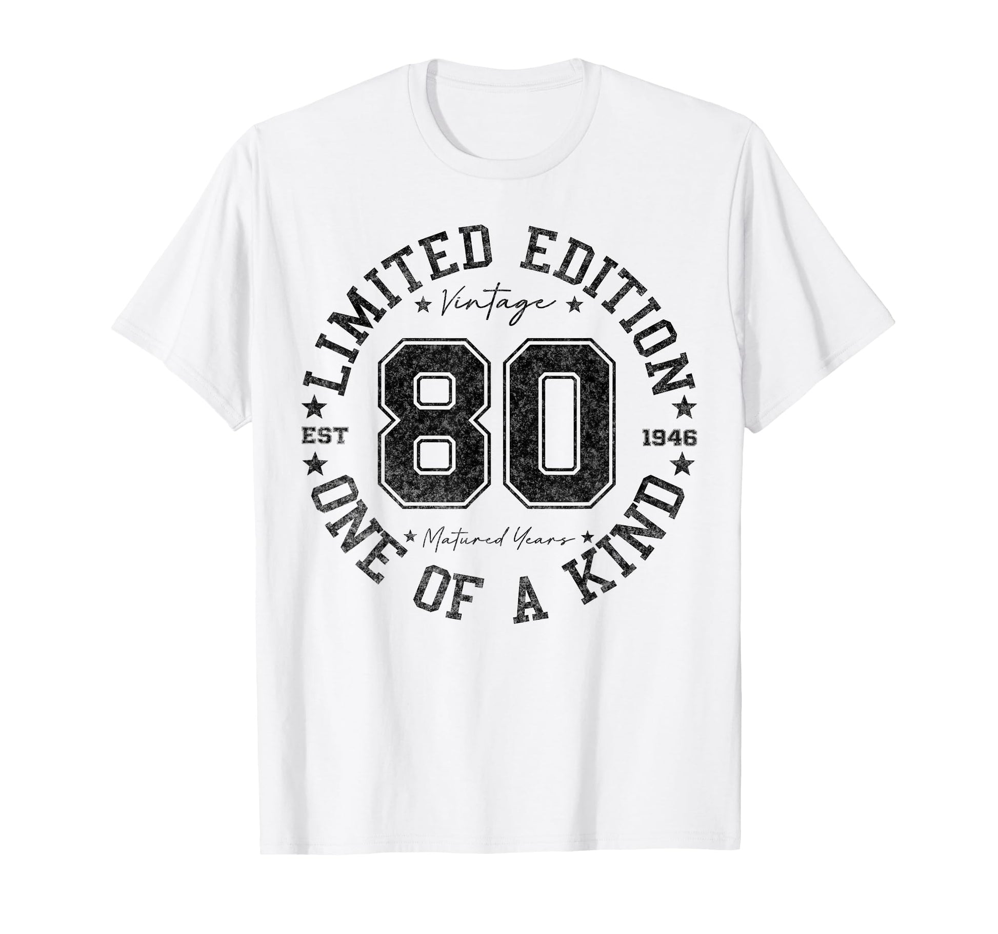 80 Year Old Gifts 1946 80Th Birthday T-Shirt - Unique Graphic for Adults - T-Shirt, Sweatshirt, Hoodie