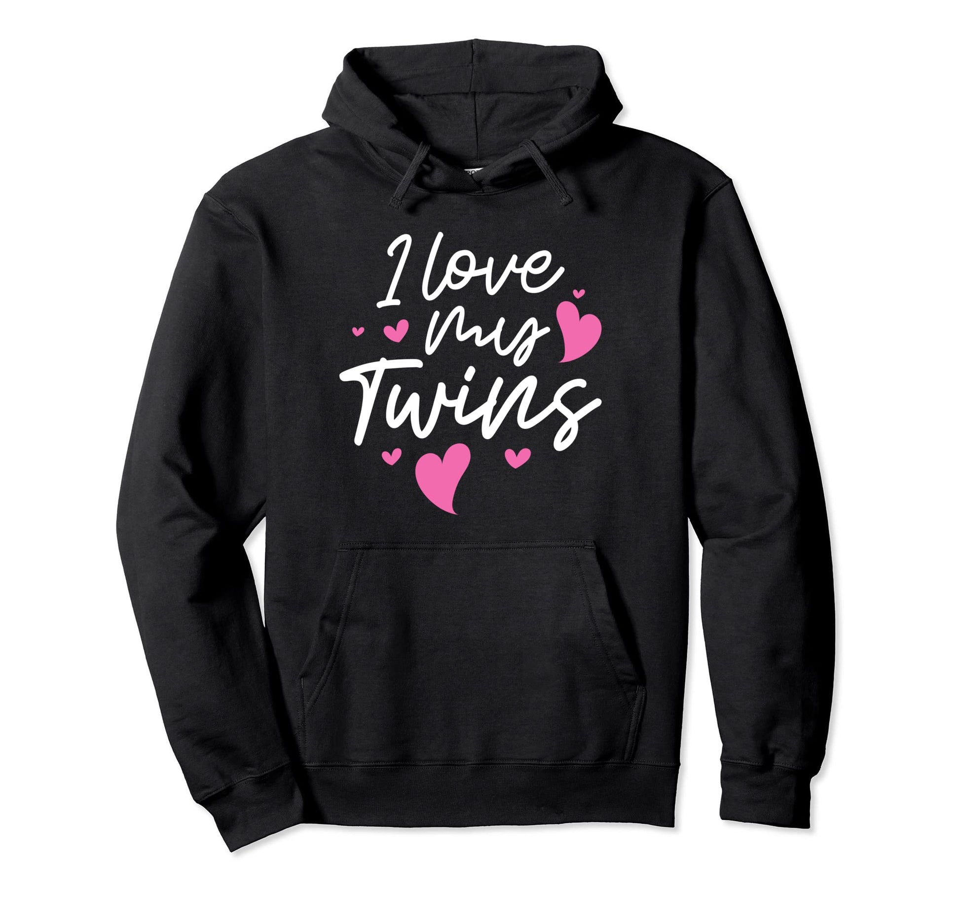 I Love My Twins Twin Dad Mom Family Hoodie - Novelty Apparel for Adults - T-Shirt, Sweatshirt, Hoodie