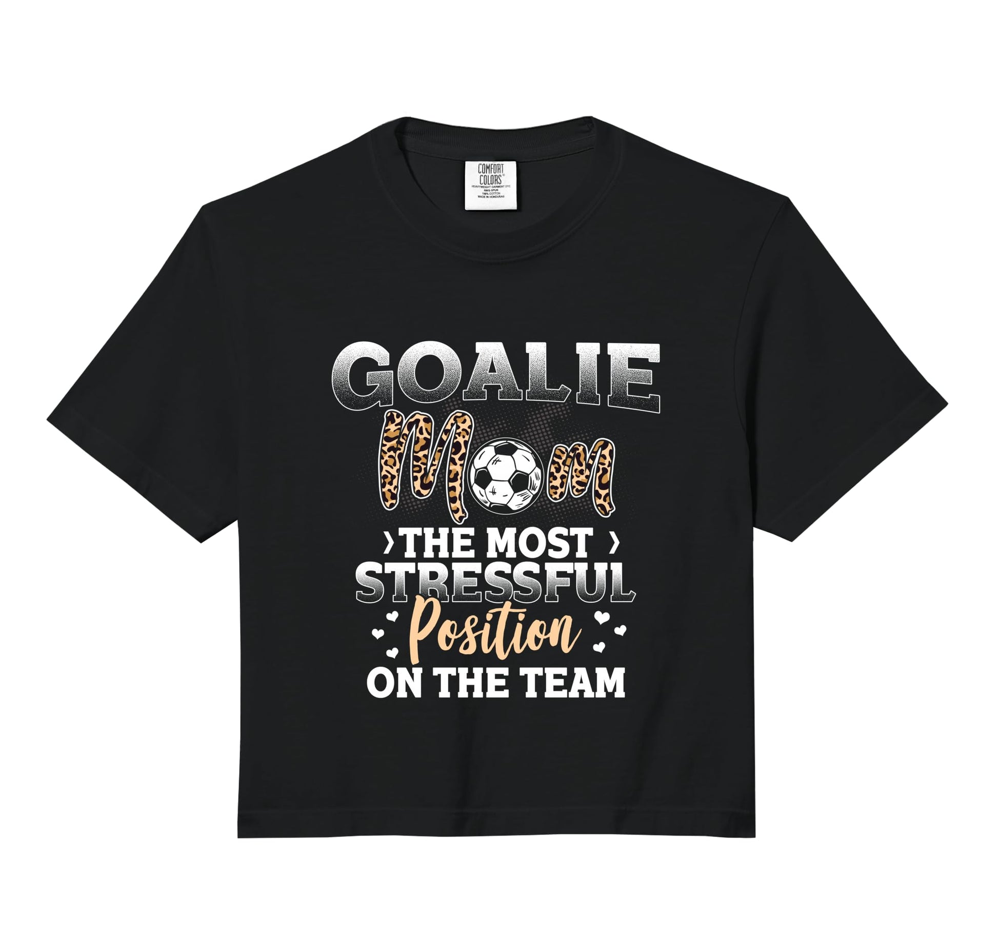 Soccer Lover Leopard Pattern Soccer Mom T-Shirt - Minimalist Print Unisex - T-Shirt, Sweatshirt, Hoodie