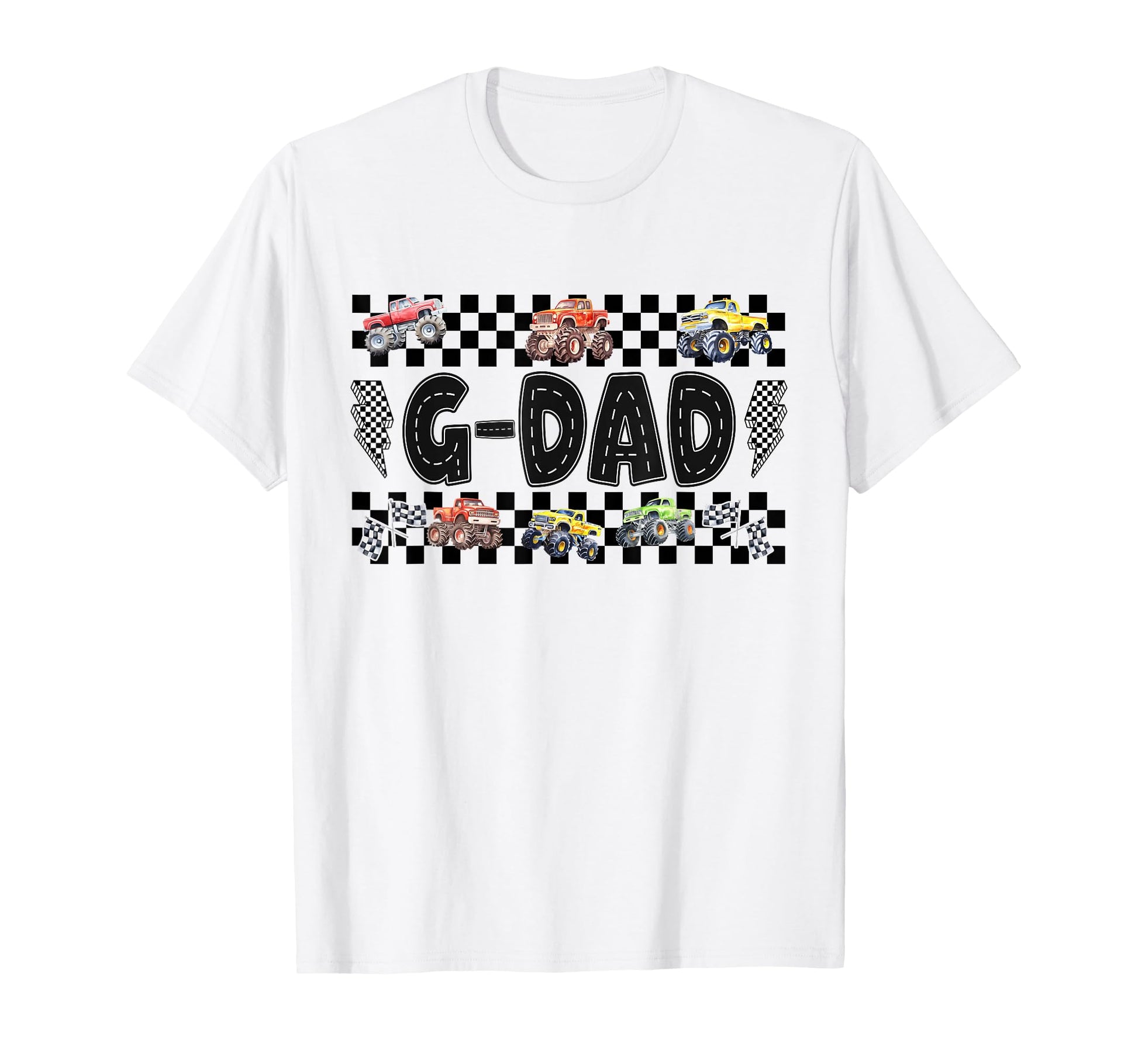 G Dad Monster Truck Family Crew T-Shirt - Casual Everyday Wear Men Women - T-Shirt, Sweatshirt, Hoodie