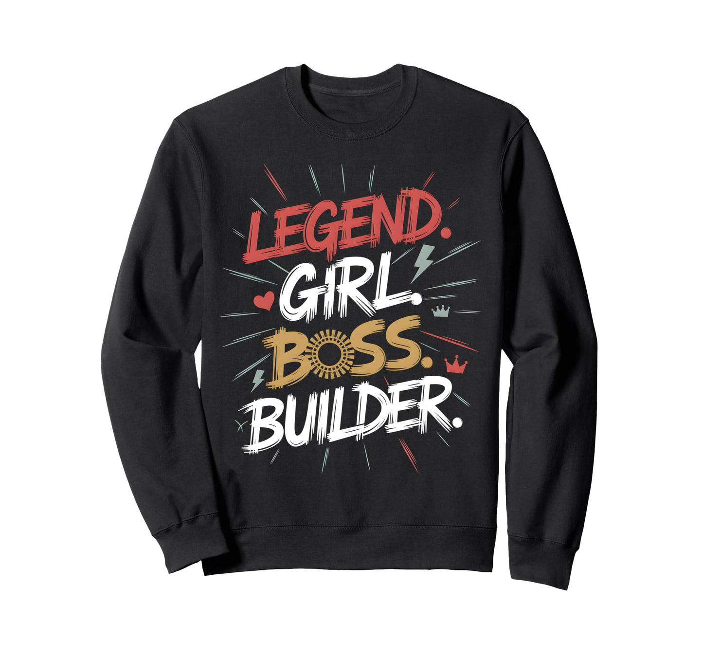Dad Papa Legend Distressed Sweatshirt - Trendy Graphic Unisex - T-Shirt, Sweatshirt, Hoodie