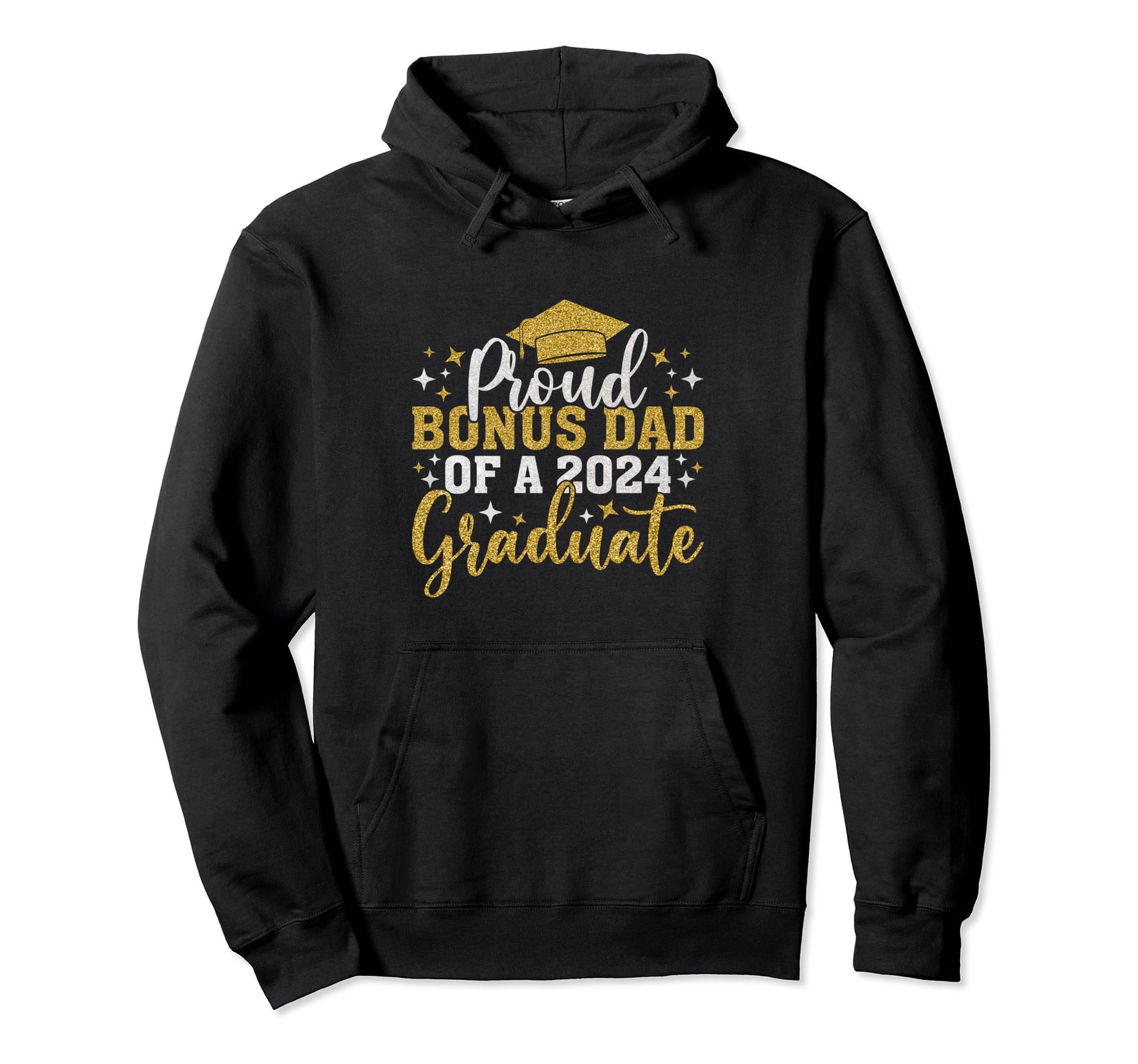 Bonus Dad Senior 2024 Proud Class 2024 Hoodie - Custom Art Print Men Women - T-Shirt, Sweatshirt, Hoodie