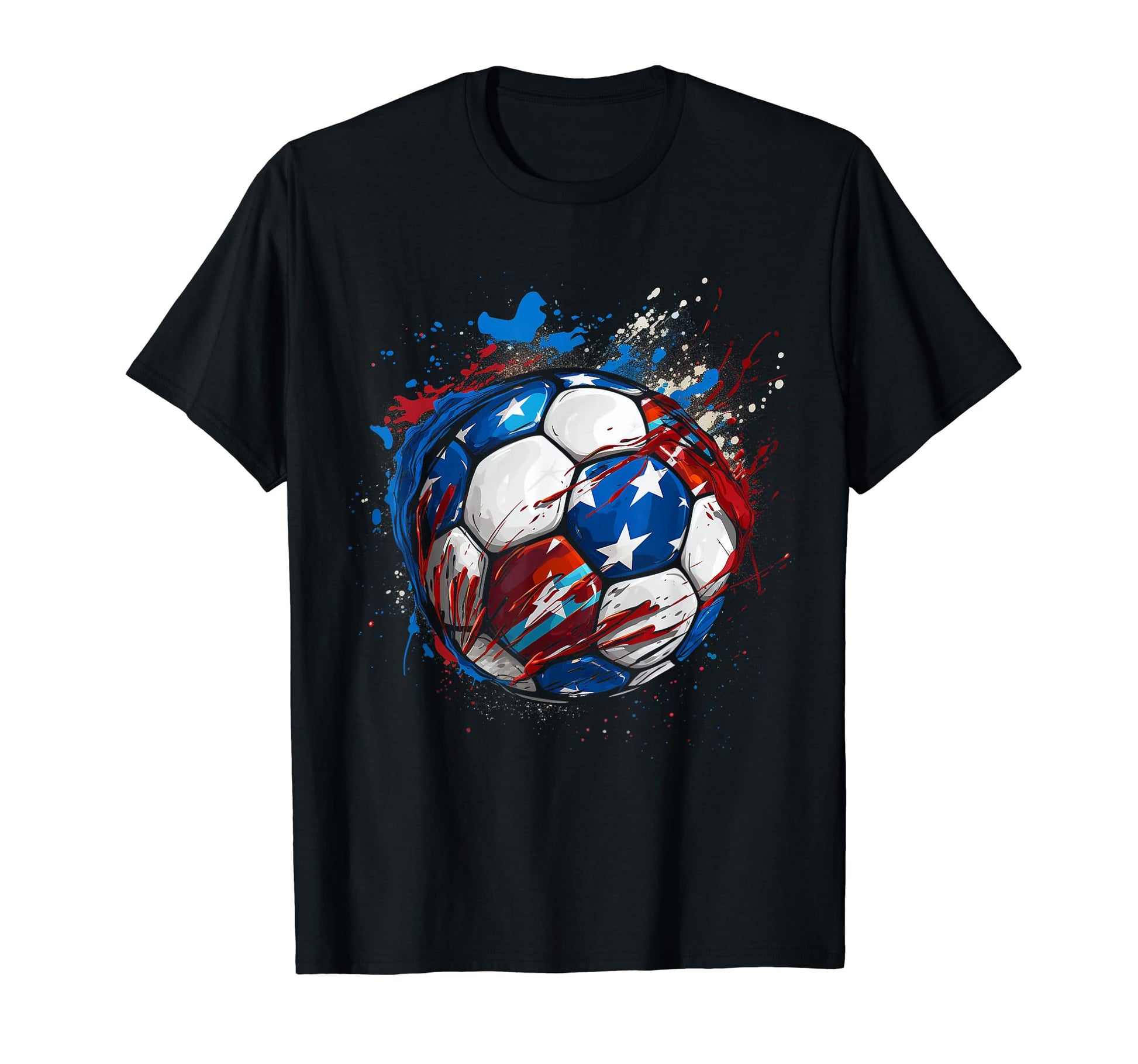 Soccer Player Usa Flag American Flag T-Shirt - Streetwear Style Men Women - T-Shirt, Sweatshirt, Hoodie