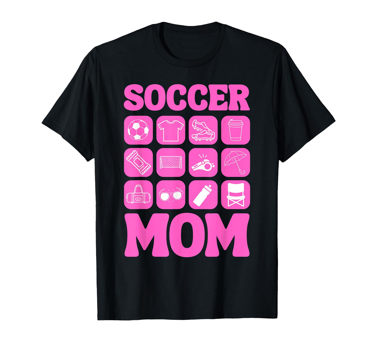 Soccer Mom Icons Soccer T-Shirt - Novelty Apparel for Adults - T-Shirt, Sweatshirt, Hoodie