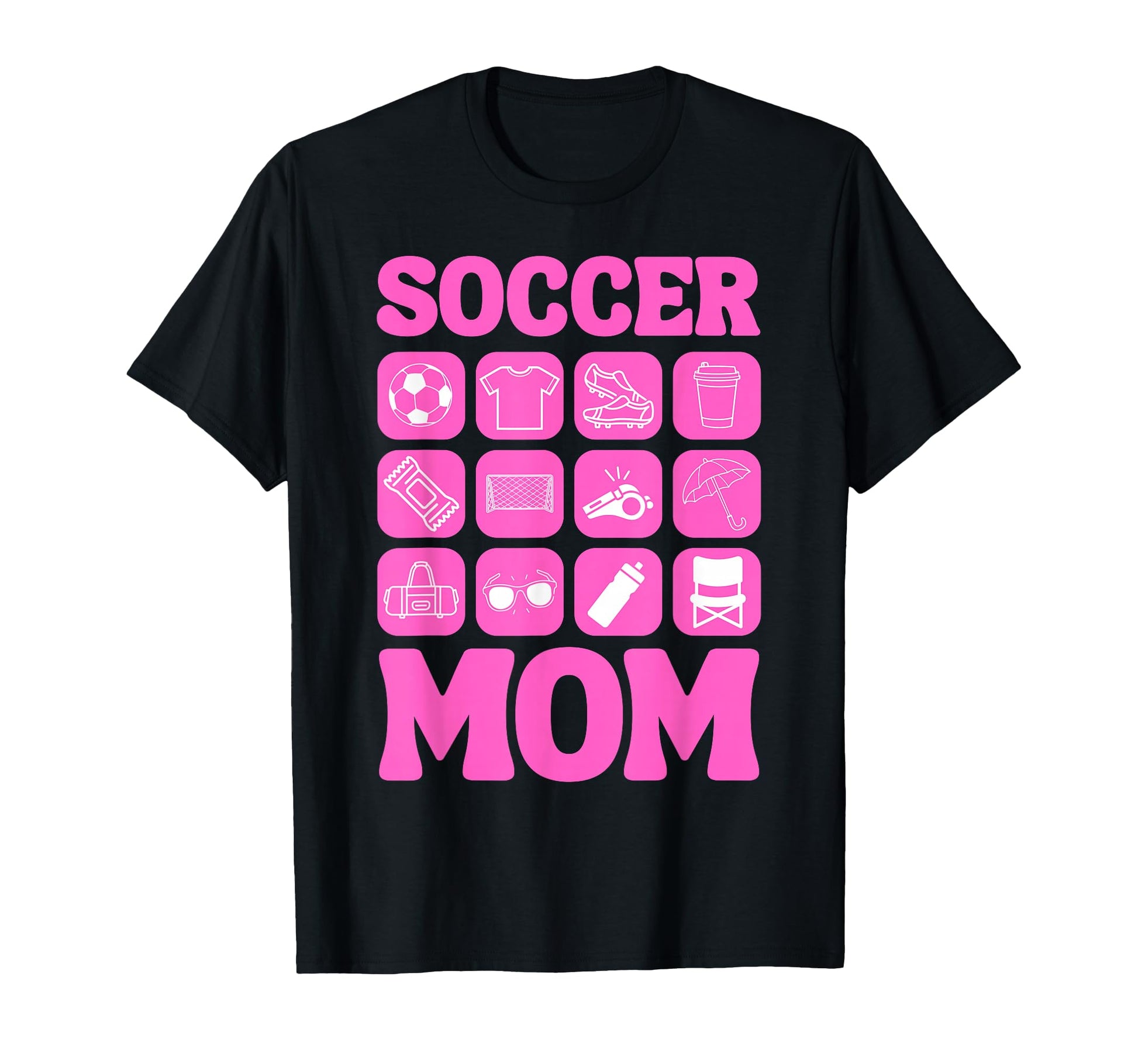 Soccer Mom Icons Soccer T-Shirt - Novelty Apparel for Adults - T-Shirt, Sweatshirt, Hoodie