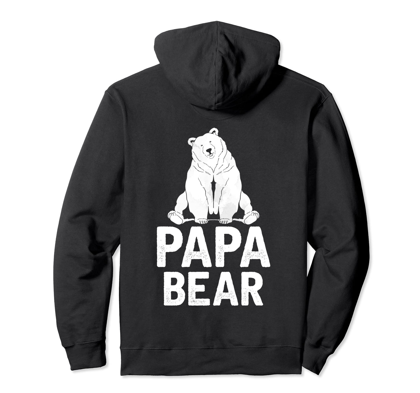Bear Family Papa Dad Daddy Animal Hoodie - Fun Novelty Design for Adults - T-Shirt, Sweatshirt, Hoodie