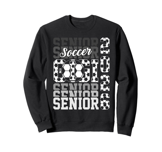 2026 Soccer Senior Gigi Graduation Sweatshirt - Aesthetic Graphic Unisex - T-Shirt, Sweatshirt, Hoodie