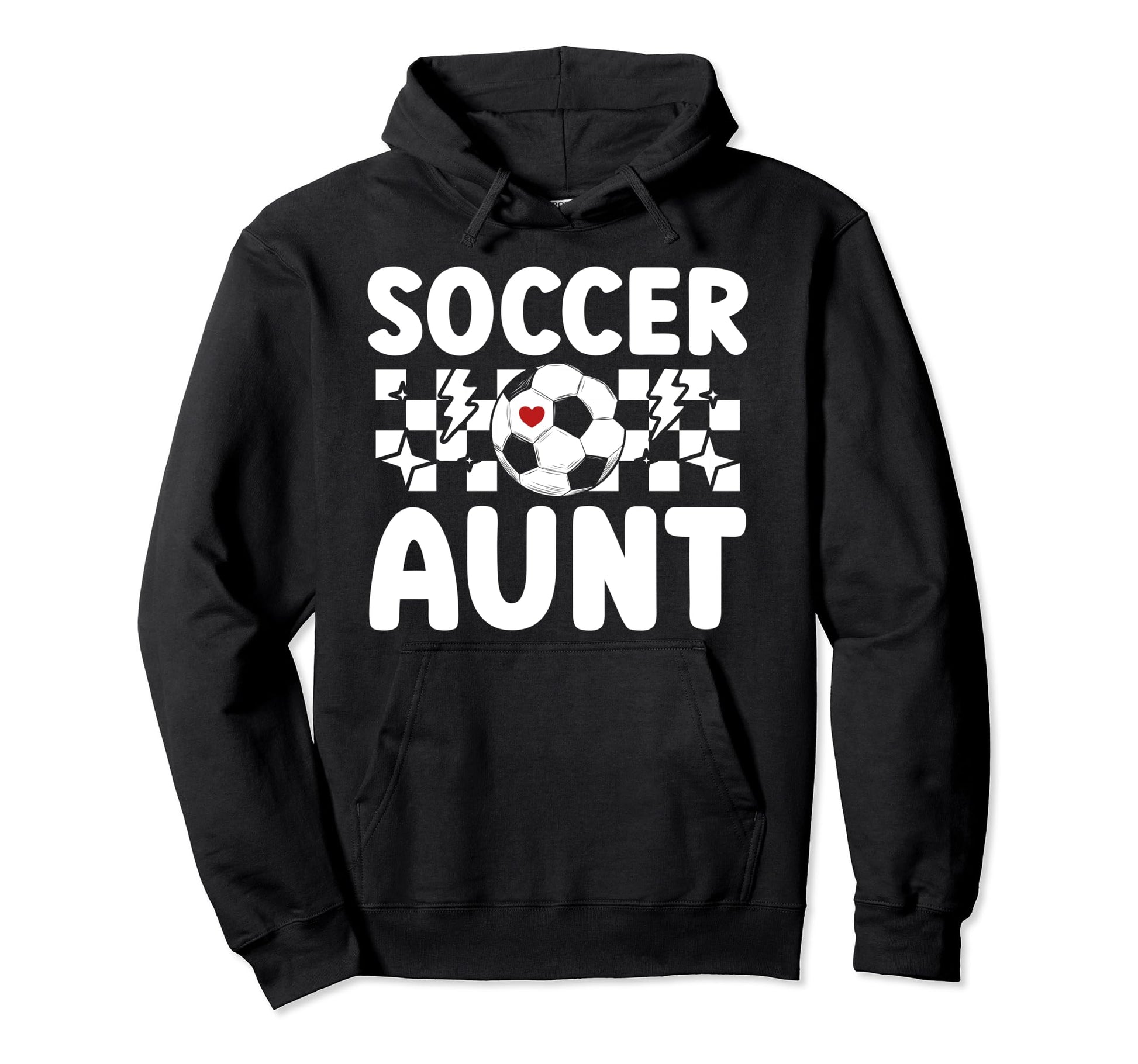 Soccer Aunt Soccer Player Auntie Hoodie - Custom Art Print Men Women - T-Shirt, Sweatshirt, Hoodie