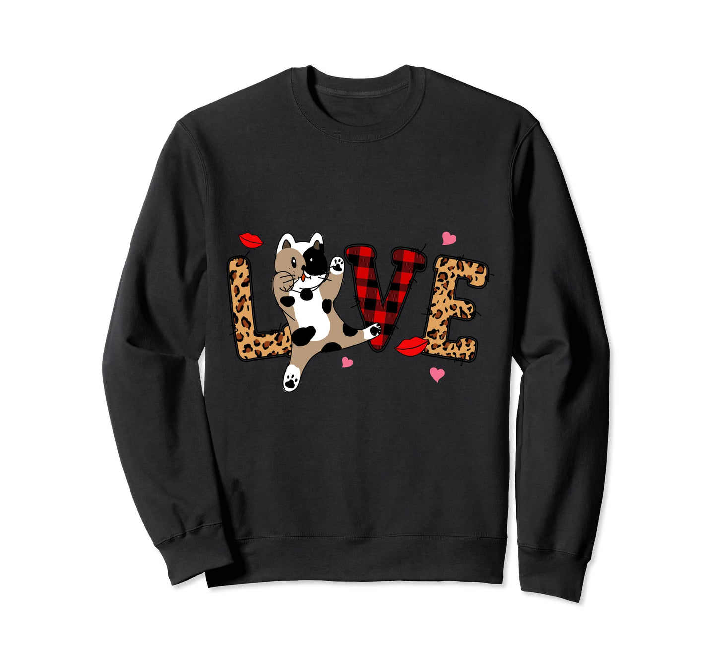 Love My Cat Kitty Kitten Sweatshirt - Casual Everyday Wear for Adults - T-Shirt, Sweatshirt, Hoodie