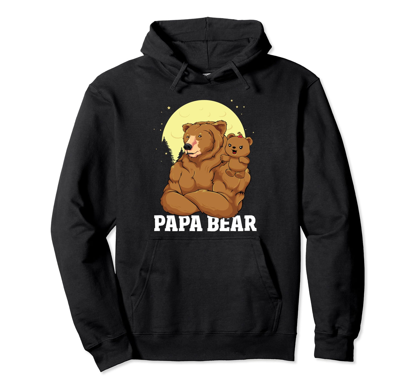 Papa Bear Outdoors Daughter Bear Dad Hoodie - Aesthetic Graphic Men Women - T-Shirt, Sweatshirt, Hoodie