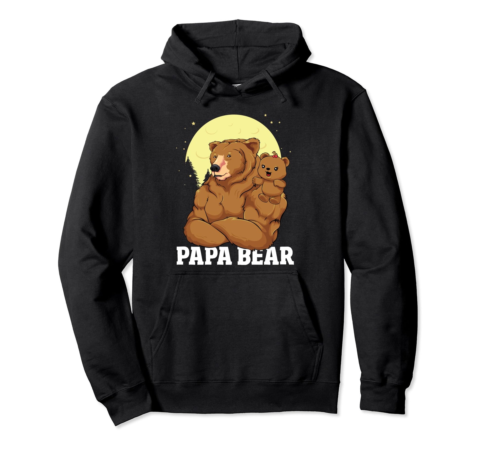 Papa Bear Outdoors Daughter Bear Dad Hoodie - Aesthetic Graphic Men Women - T-Shirt, Sweatshirt, Hoodie