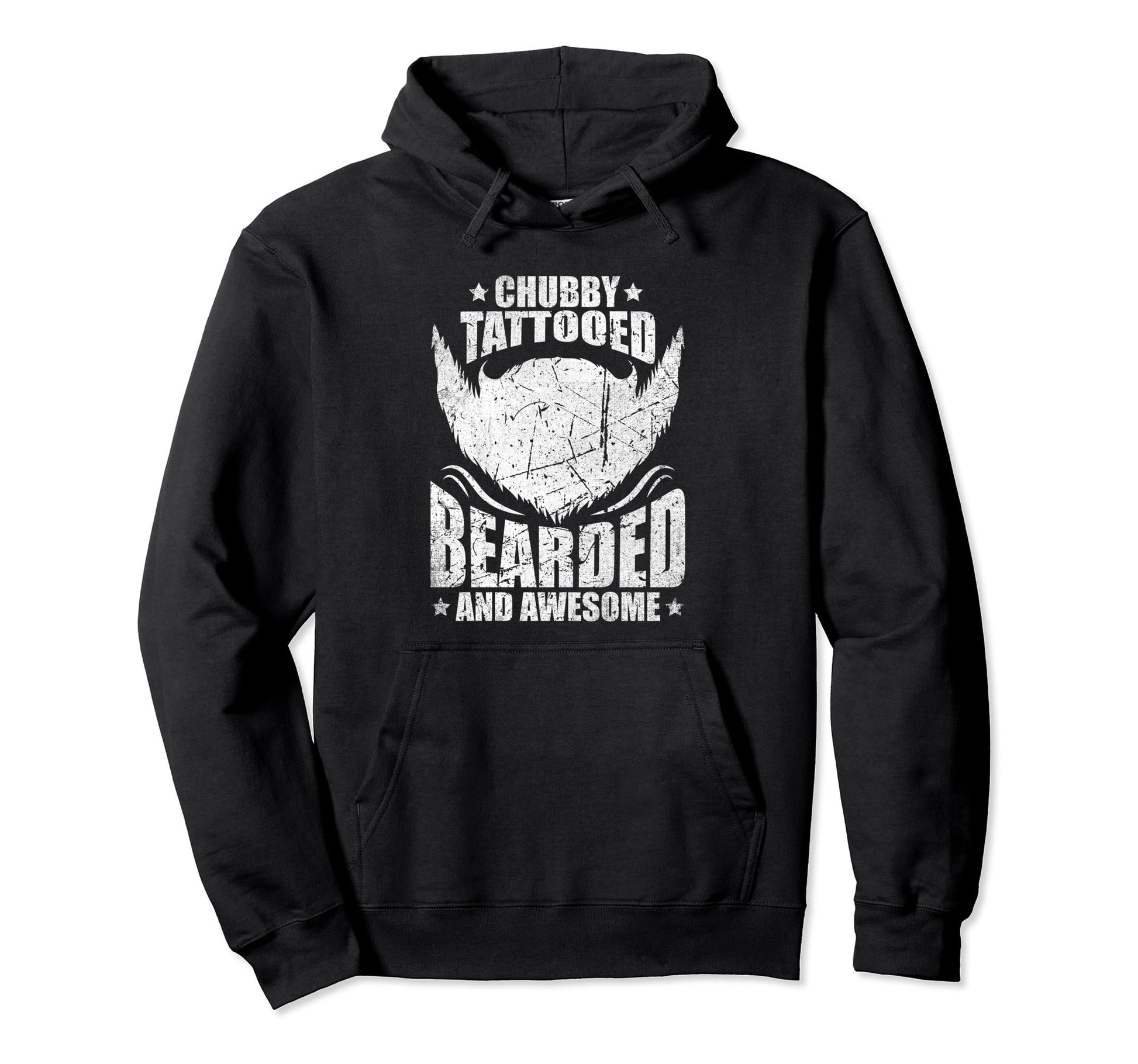 Chubby Tattooed Bearded And Awesome Hoodie - Custom Art Print Men Women - T-Shirt, Sweatshirt, Hoodie