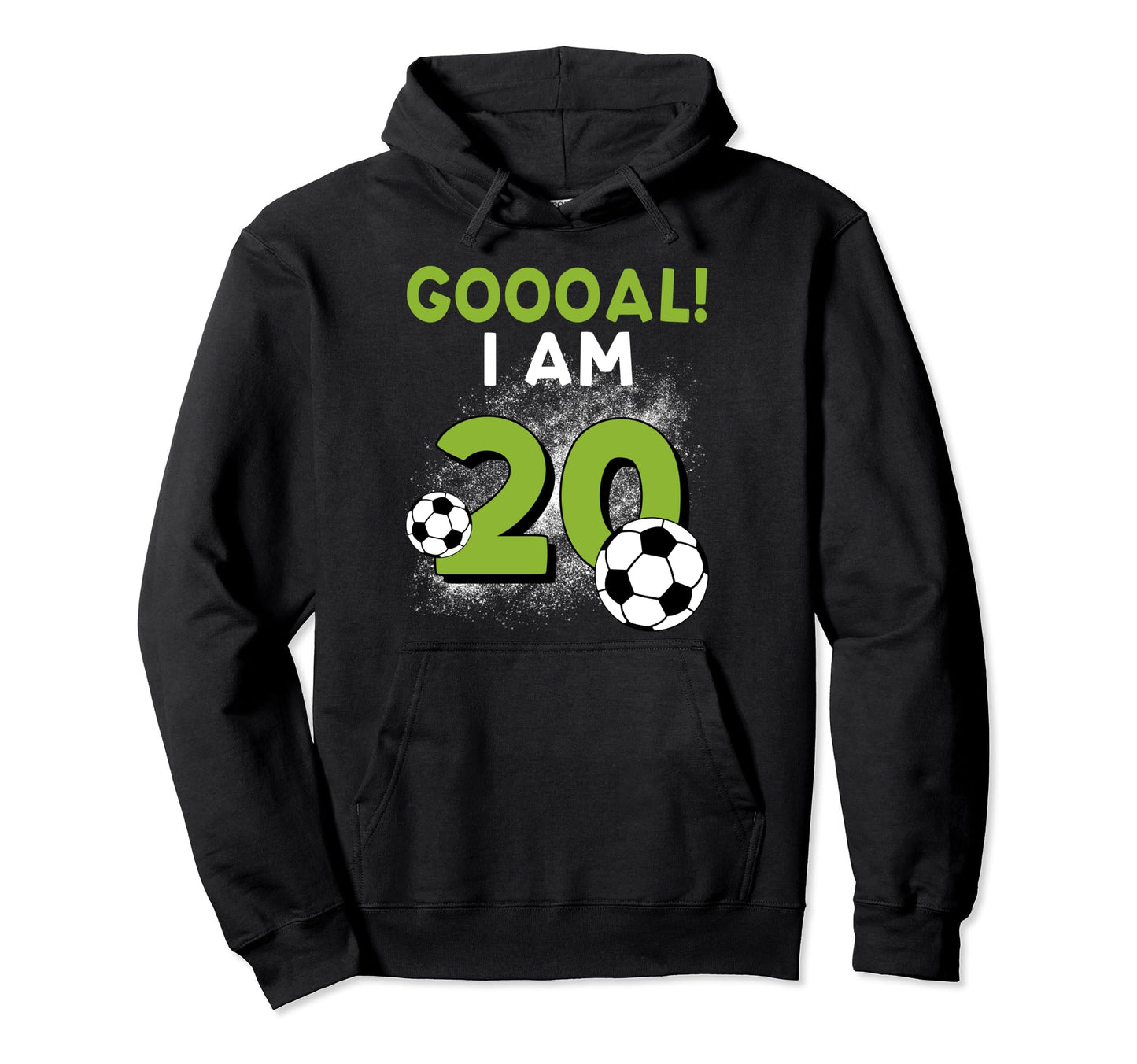20Th Birthday Soccer Theme 20Year Old B Day Hoodie - Graphic Print Unisex - T-Shirt, Sweatshirt, Hoodie