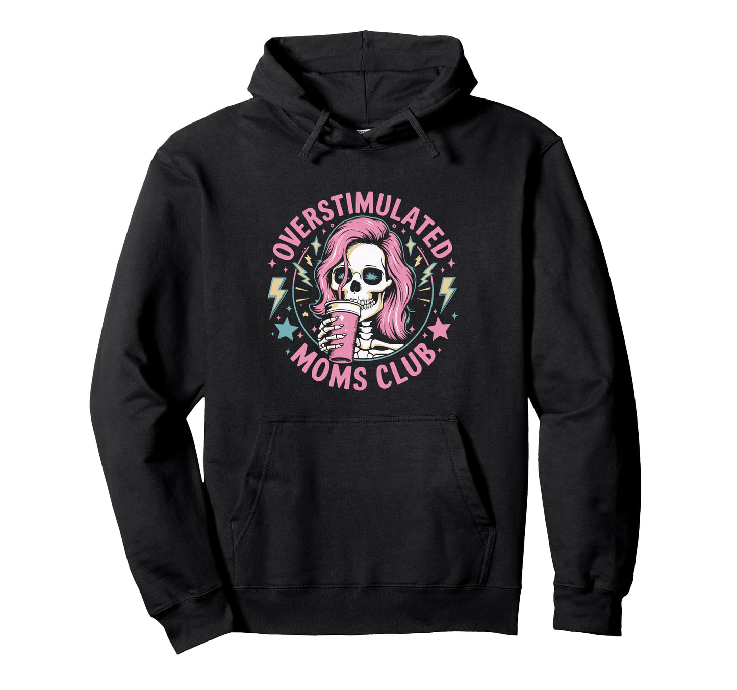 Overstimulated Mom Sarcastic Parenting T-Shirt - Custom Art Print Unisex - T-Shirt, Sweatshirt, Hoodie