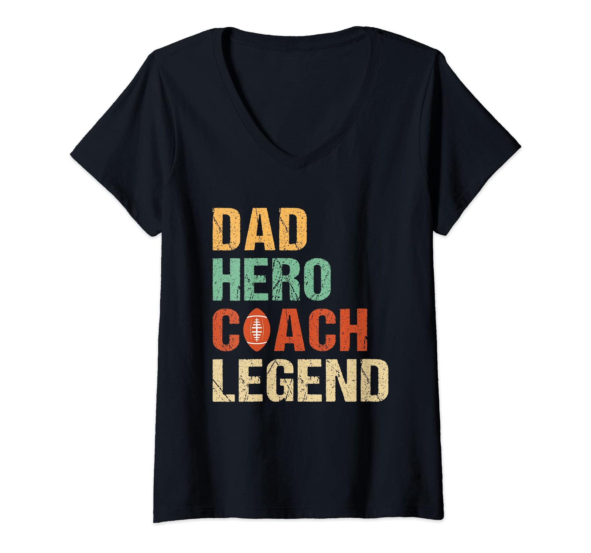 Dad Hero Coach Legend Football Sweatshirt - Unique Graphic Men Women - T-Shirt, Sweatshirt, Hoodie