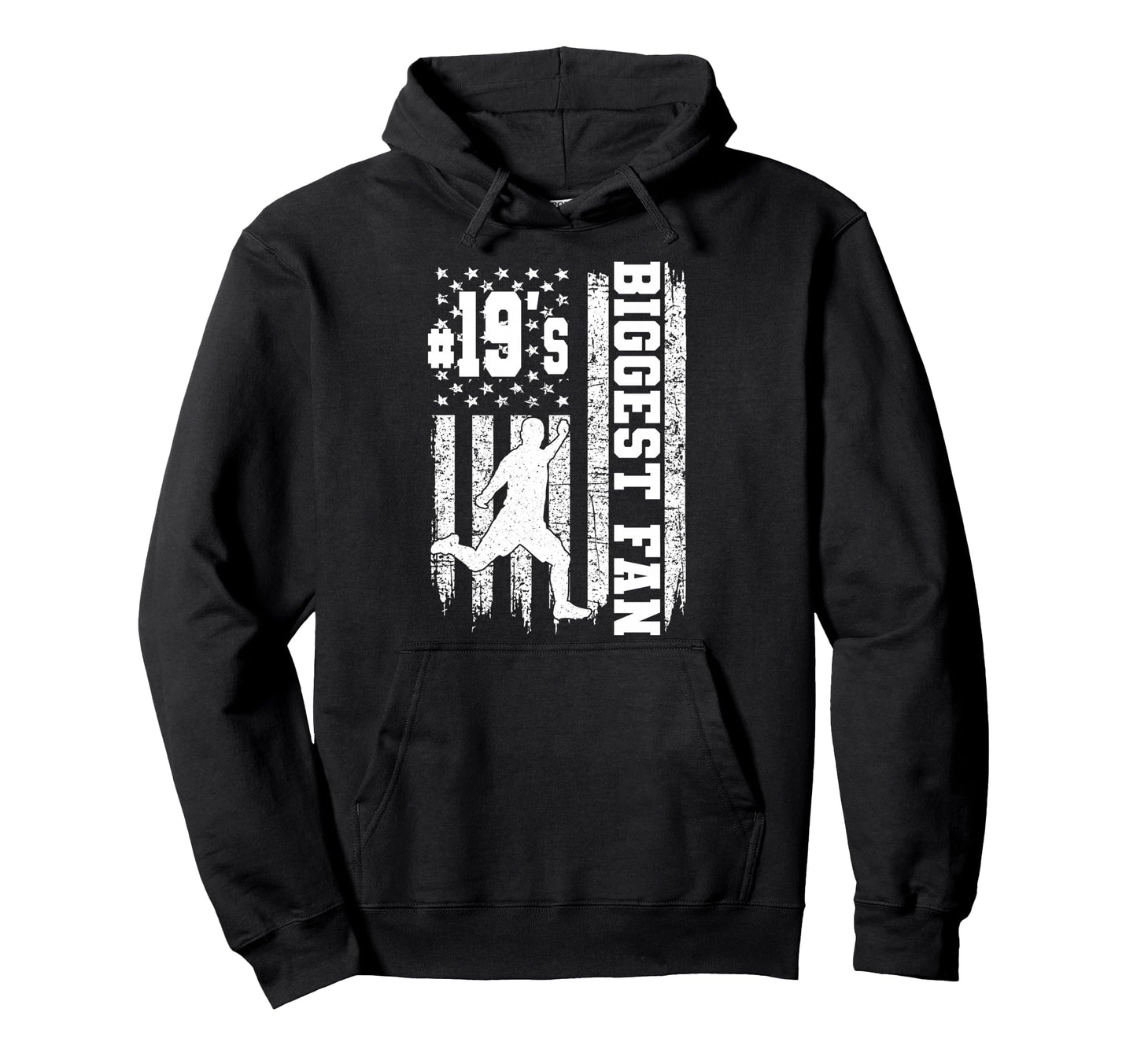 Soccer Biggest Fan Number 19 Proud Hoodie - Aesthetic Graphic Unisex - T-Shirt, Sweatshirt, Hoodie