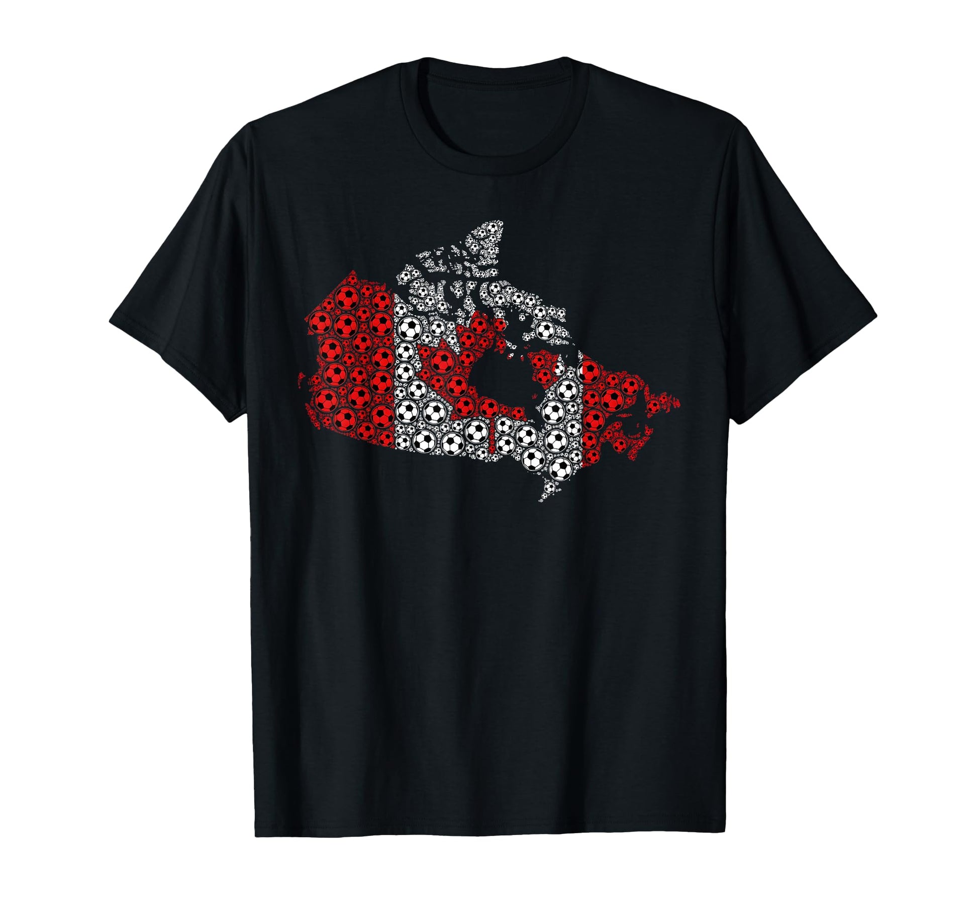 Canada Soccer Map Canadian Football T-Shirt - Aesthetic Graphic Unisex - T-Shirt, Sweatshirt, Hoodie