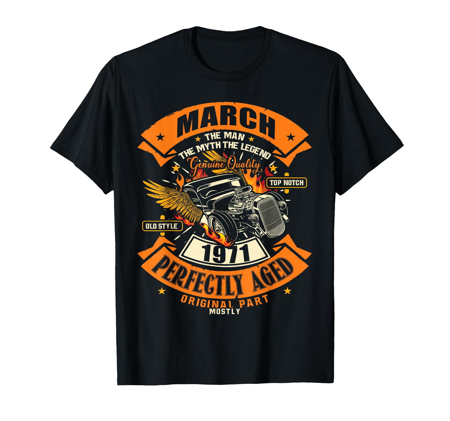 55Th Birthday Gift Myth Legend March T-Shirt - Aesthetic Graphic Men Women - T-Shirt, Sweatshirt, Hoodie