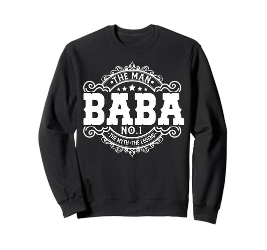 Baba Myth Legend Funny Arabic Dad Sweatshirt - Novelty Apparel Men Women - T-Shirt, Sweatshirt, Hoodie